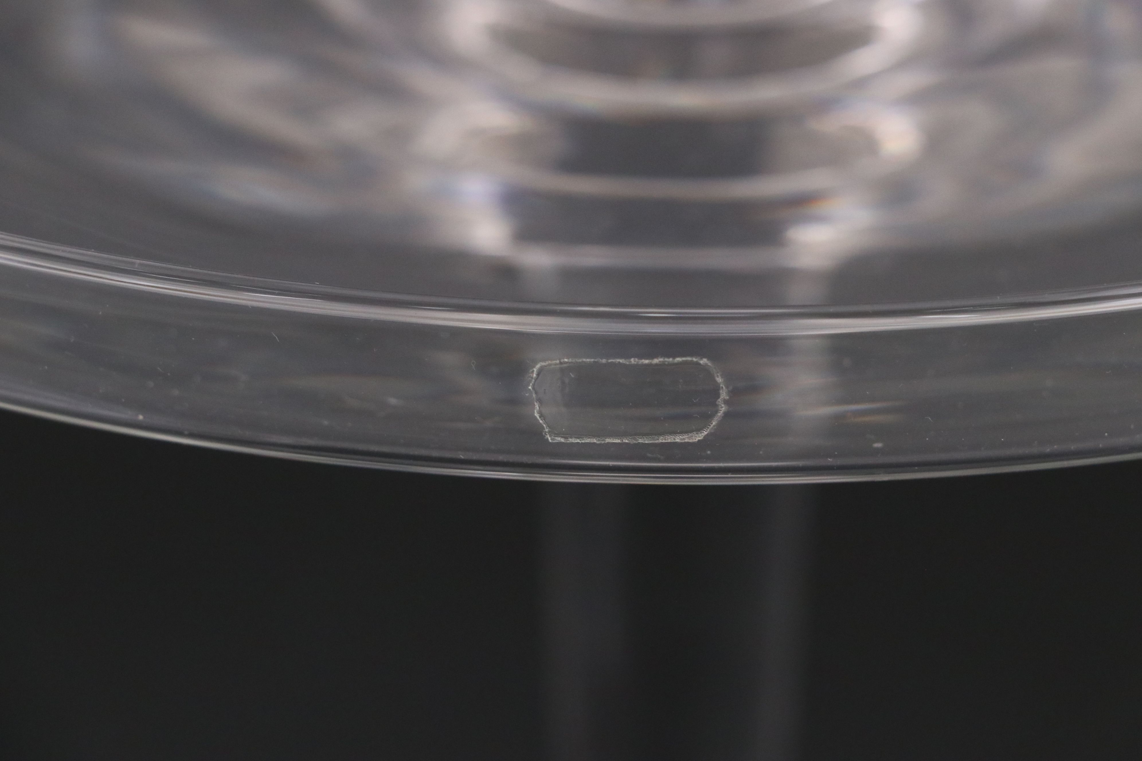 Oneida "French Chocolate" Stoneware Canape Plates with Glass Bowls and Stands