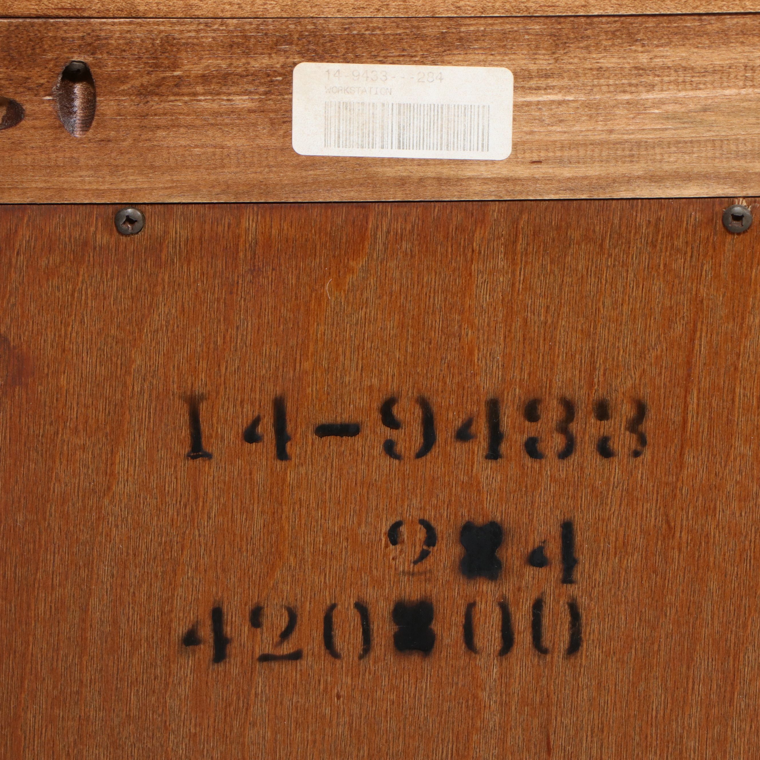 Ethan Allen Three-Piece Home Office Suite Including Desk with Hutch and More