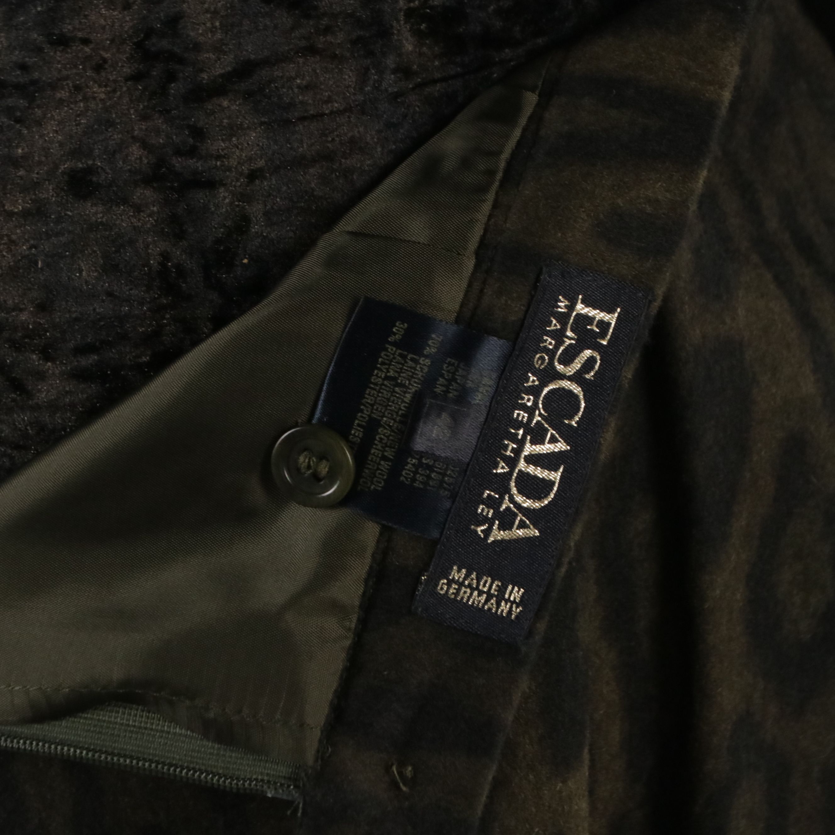 Escada by Margaretha Ley Lambskin and Ribbed Knit Jacket, Bodysuit & Skirt