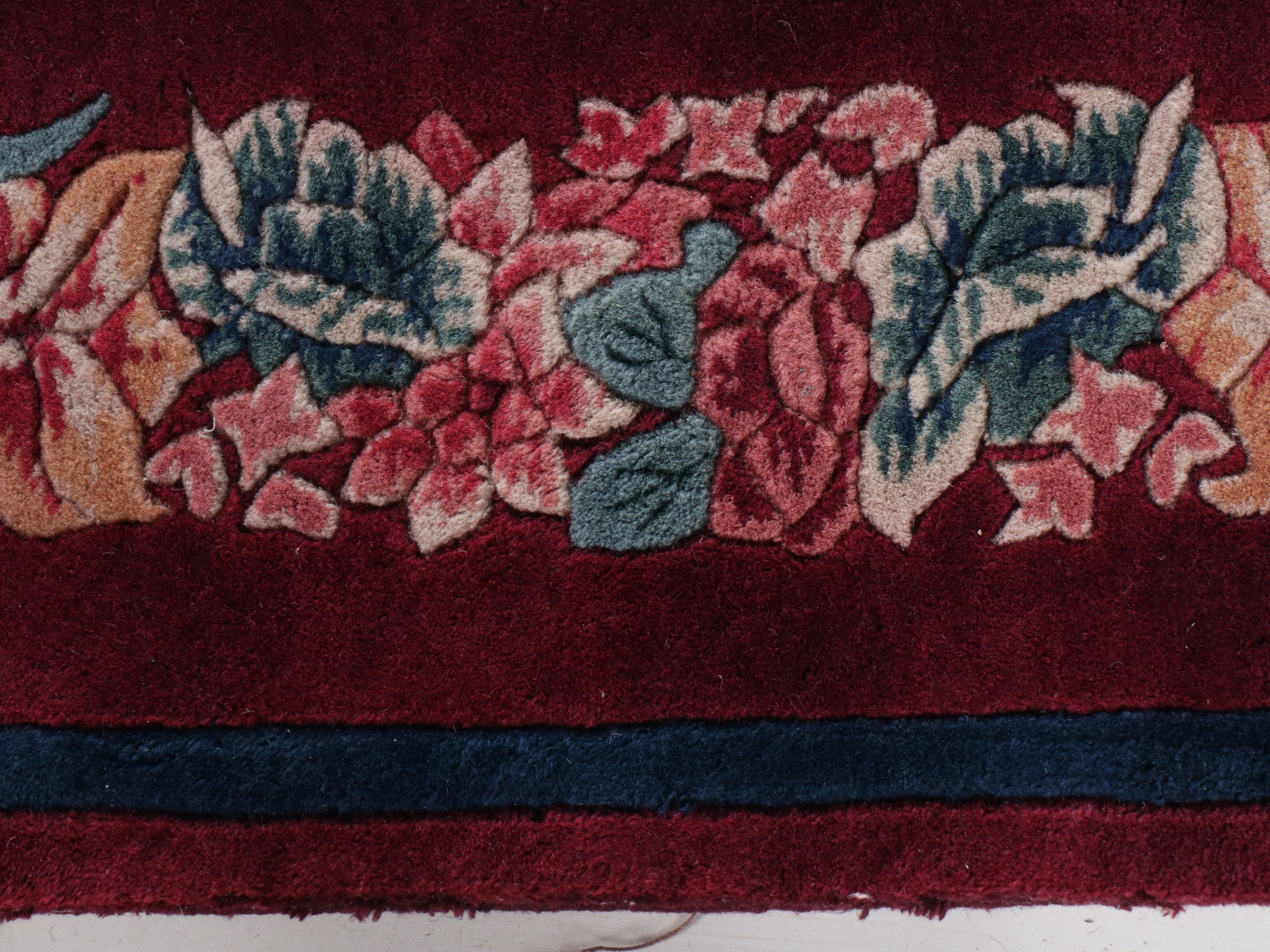 3'4 x 5'6 Hand-Knotted and Carved Indian Capel "La Salle" Area Rug