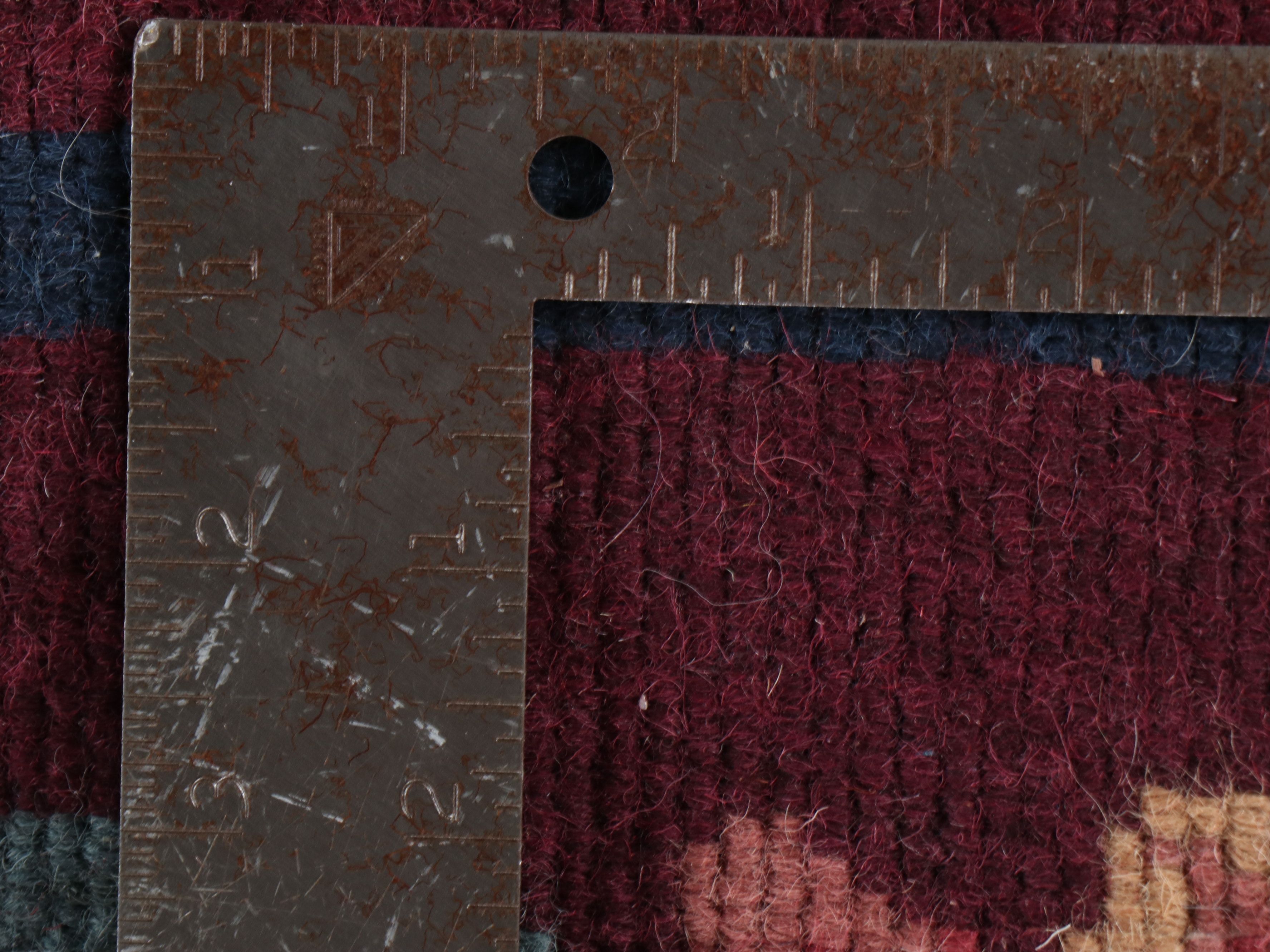 3'4 x 5'6 Hand-Knotted and Carved Indian Capel "La Salle" Area Rug