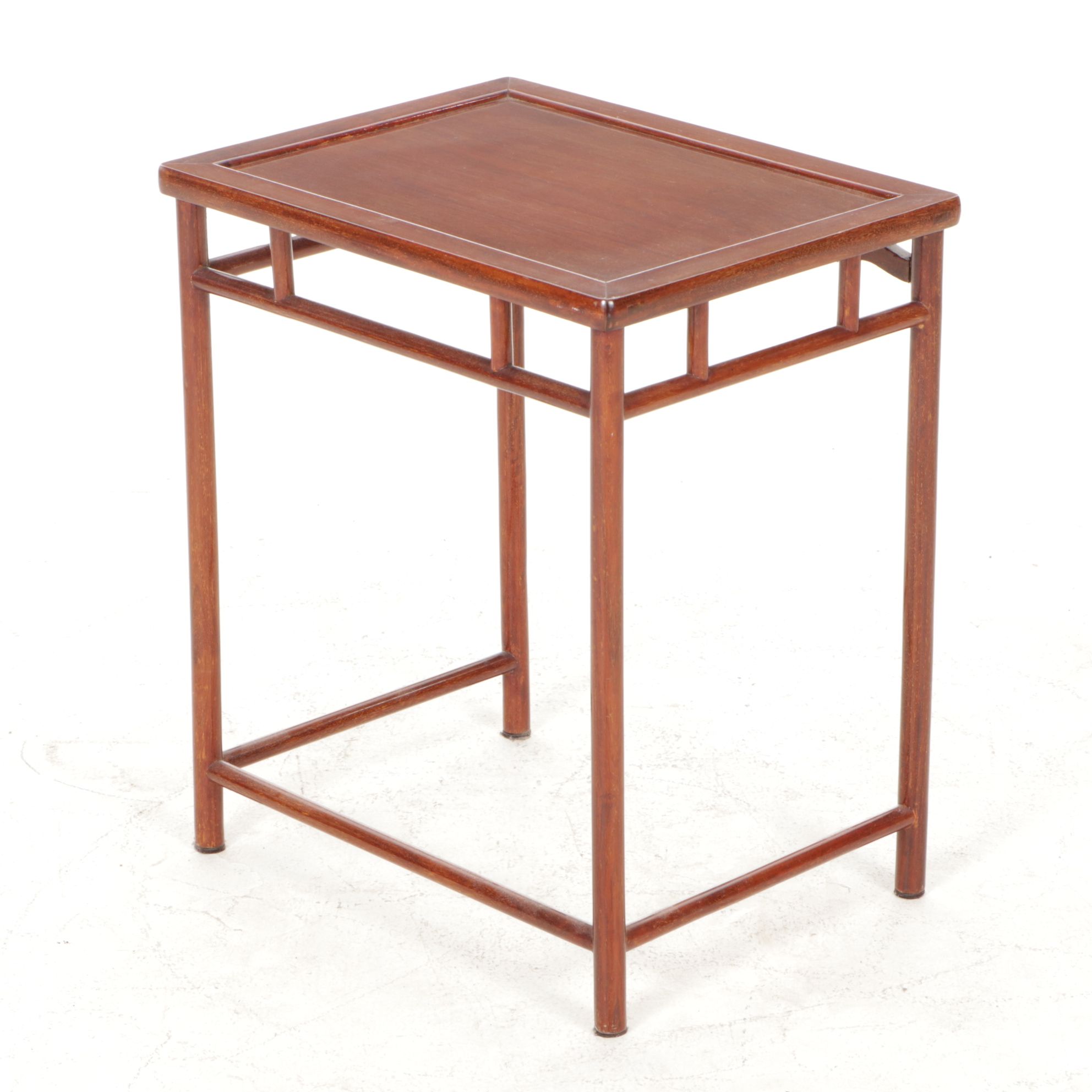 Chinese Carved Hardwood Quartetto Tables