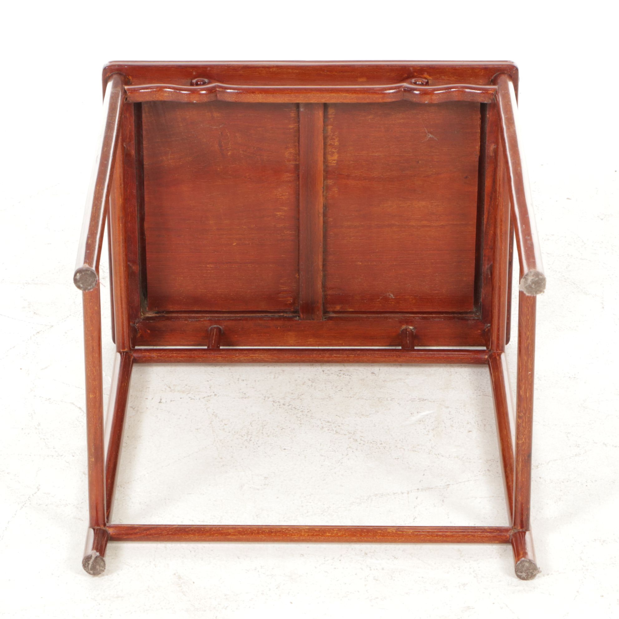 Chinese Carved Hardwood Quartetto Tables
