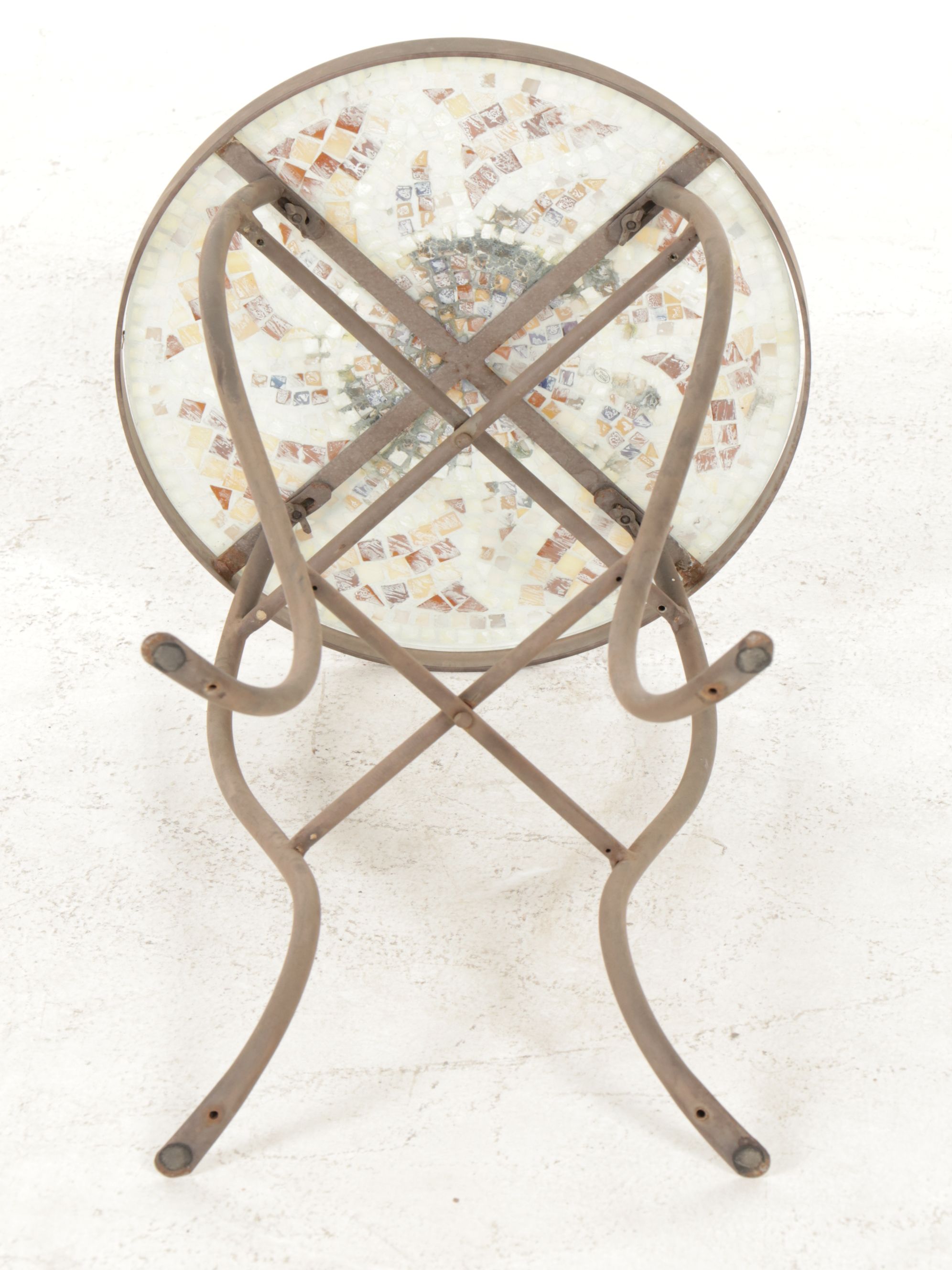 Sun Mosaic Tile Patio Table