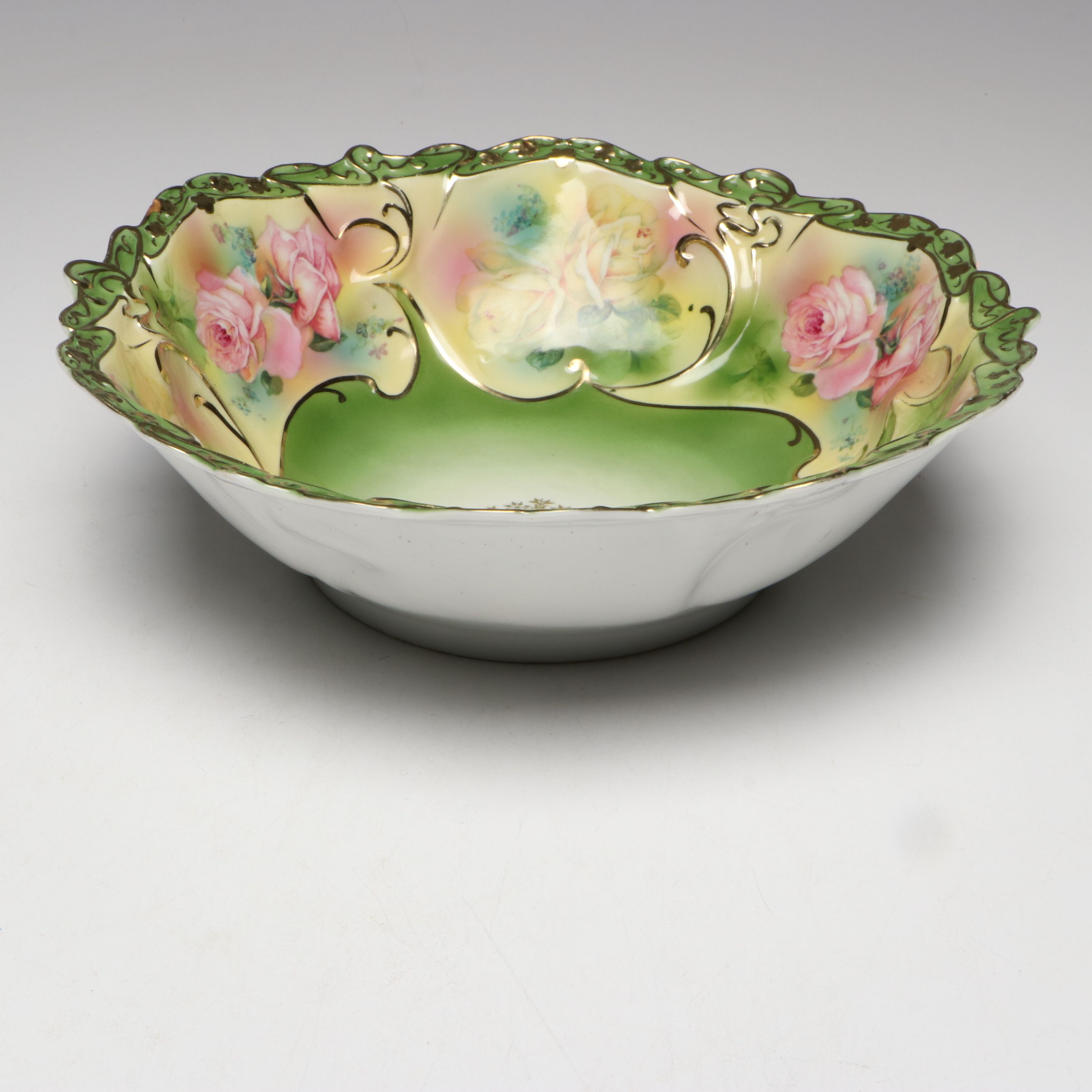 Jean Pouyat with Royal Bayreuth and Noritake Porcelain Bowls