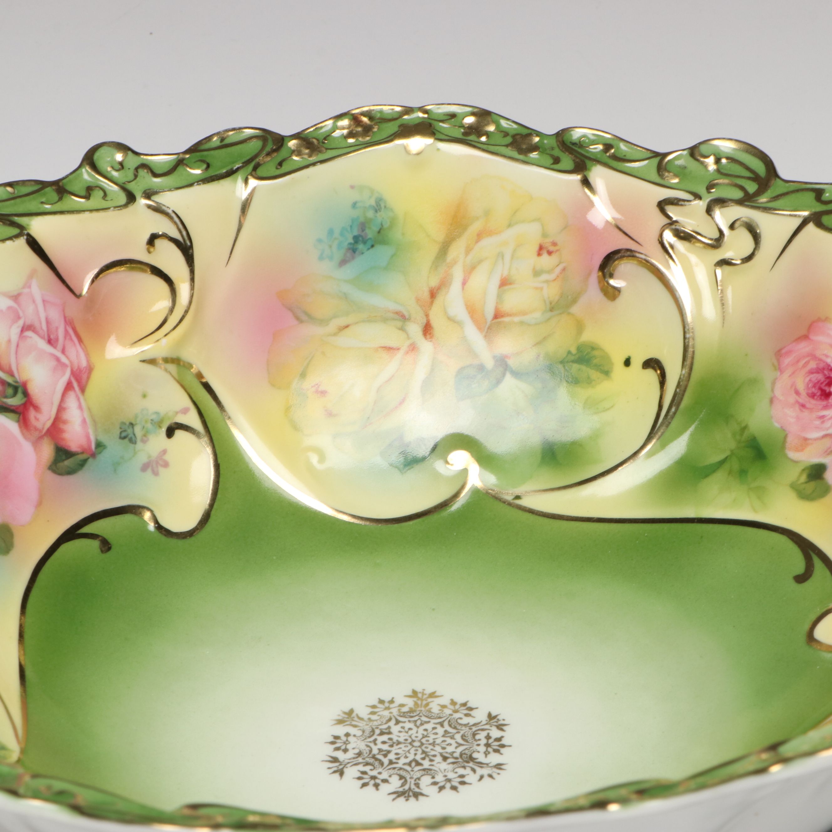 Jean Pouyat with Royal Bayreuth and Noritake Porcelain Bowls