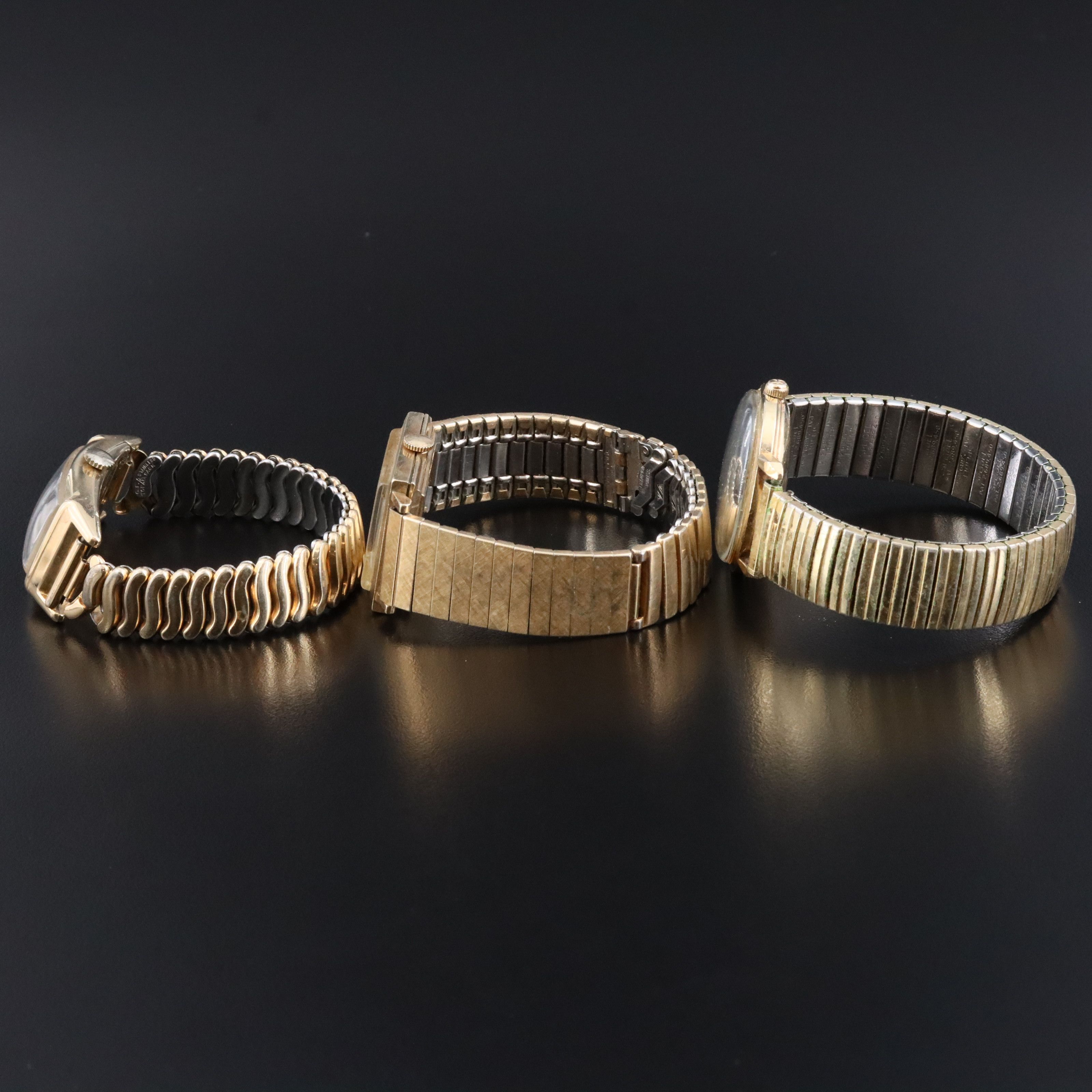 Vintage Gold-Filled Watch Selection Featuring Hamilton Masterpiece