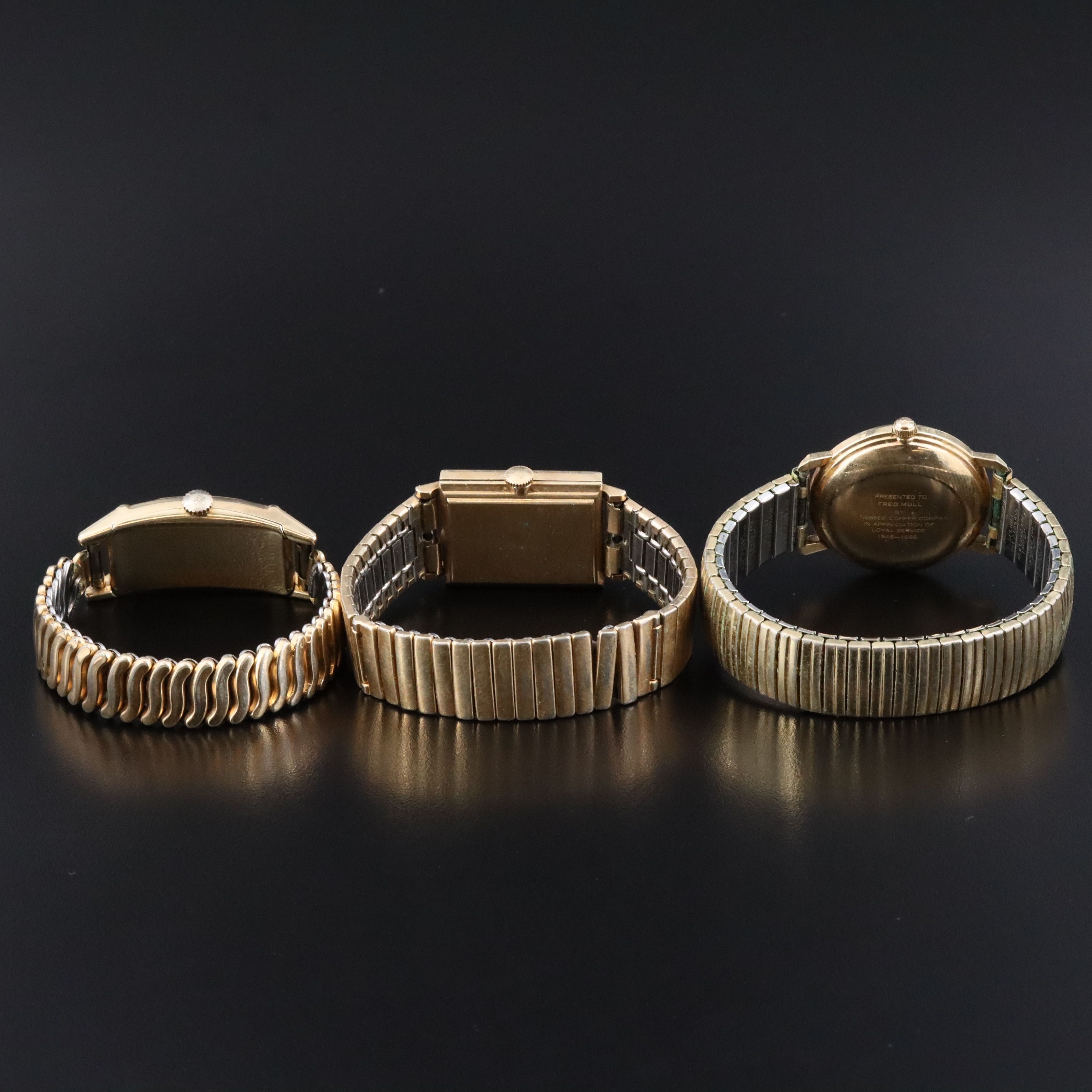 Vintage Gold-Filled Watch Selection Featuring Hamilton Masterpiece