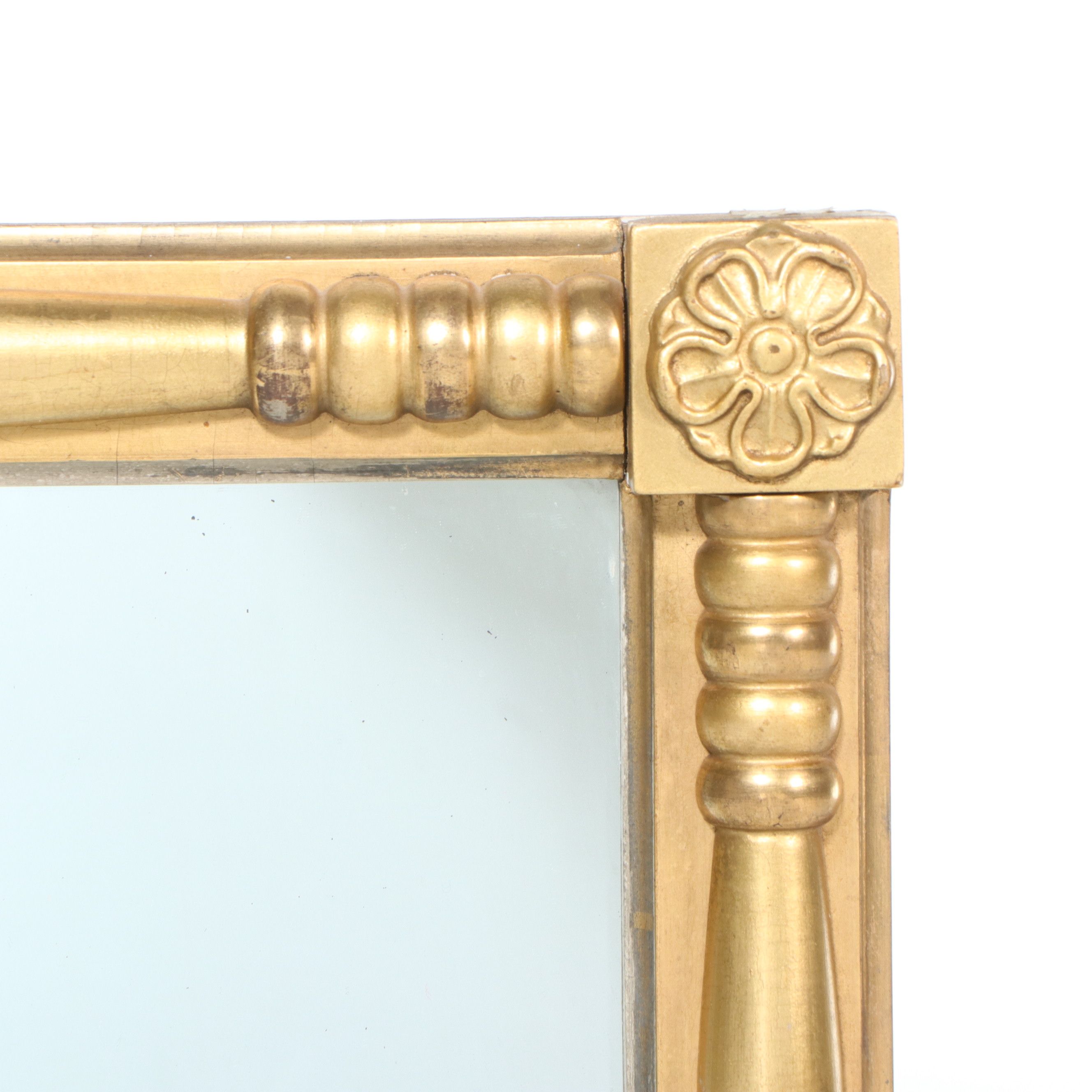 American Empire Overmantel Wall Mirror, Late 19th/Early 20th Century