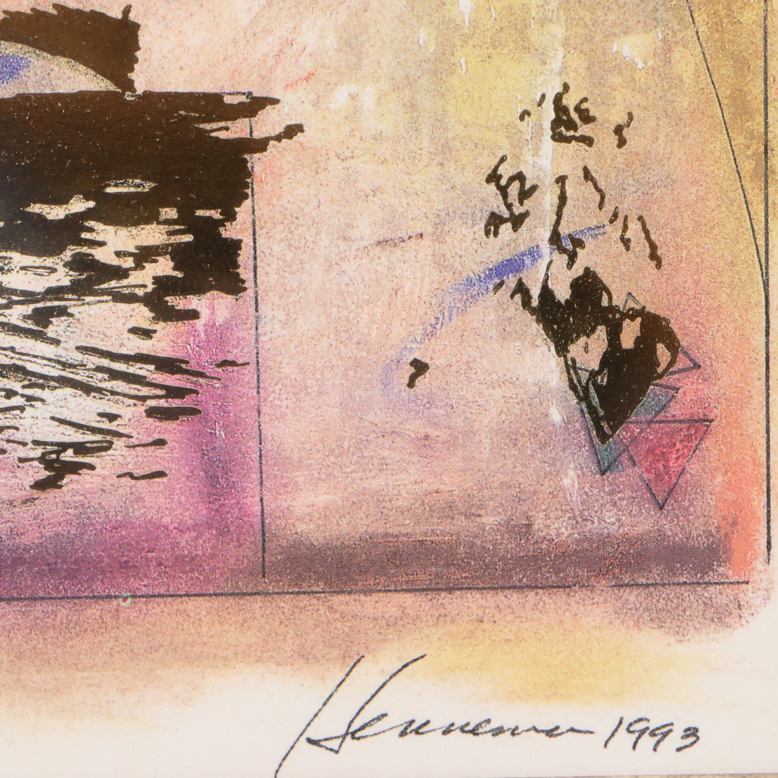 After Kathryn Henneman Abstract Offset Lithographs