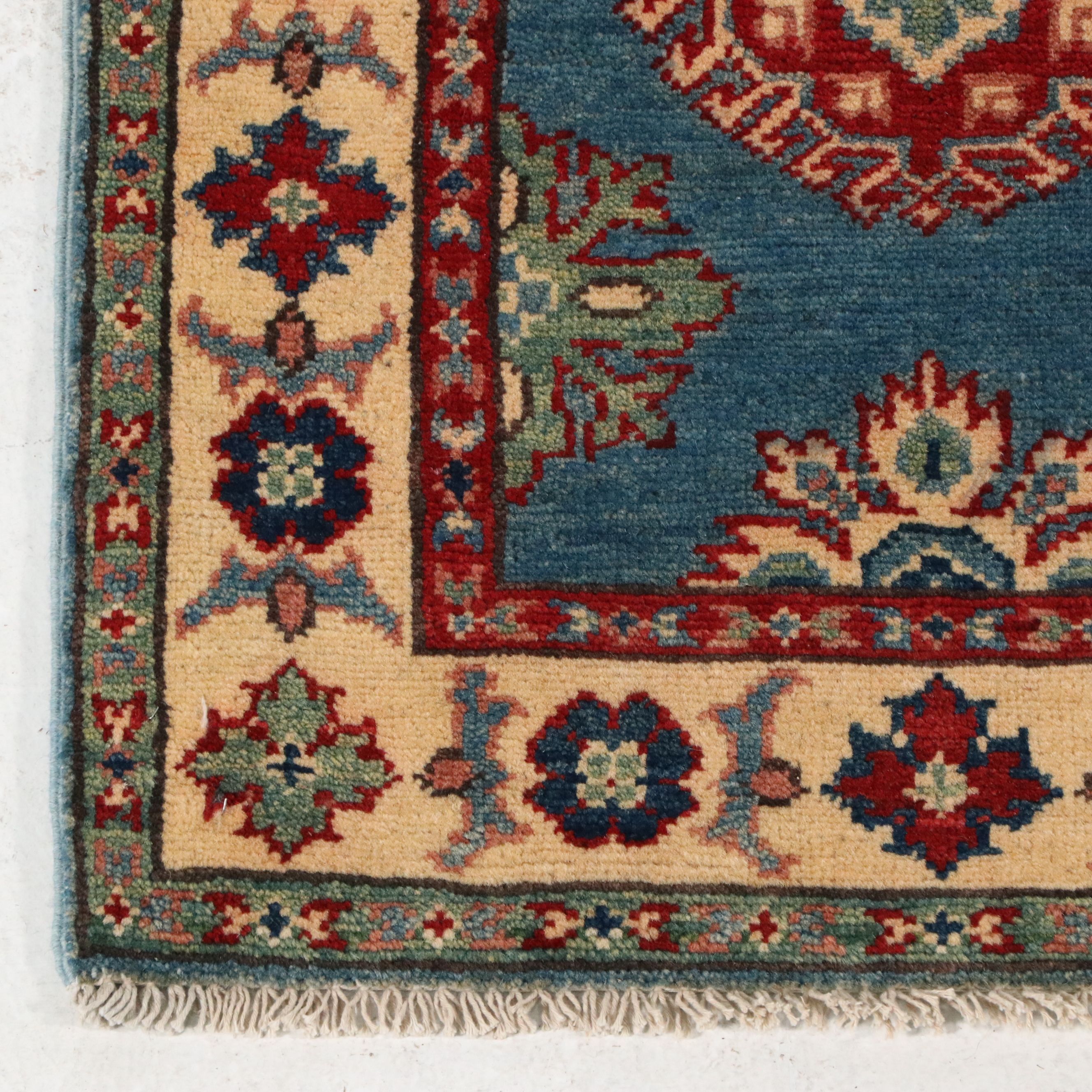 2' x 6'1 Hand-Knotted Afghan Kazak Carpet Runner