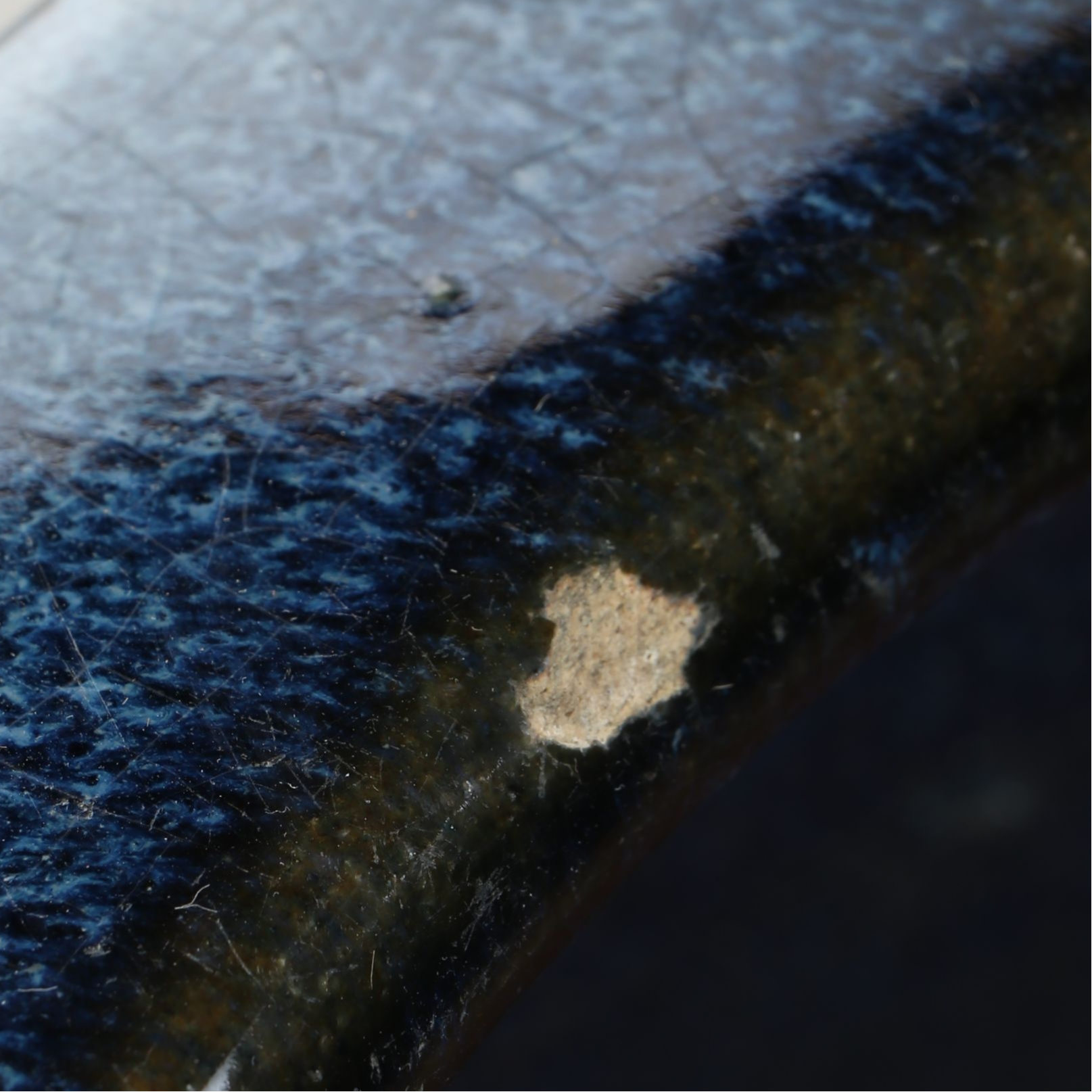 Japanese Style Geometric Blue Planter