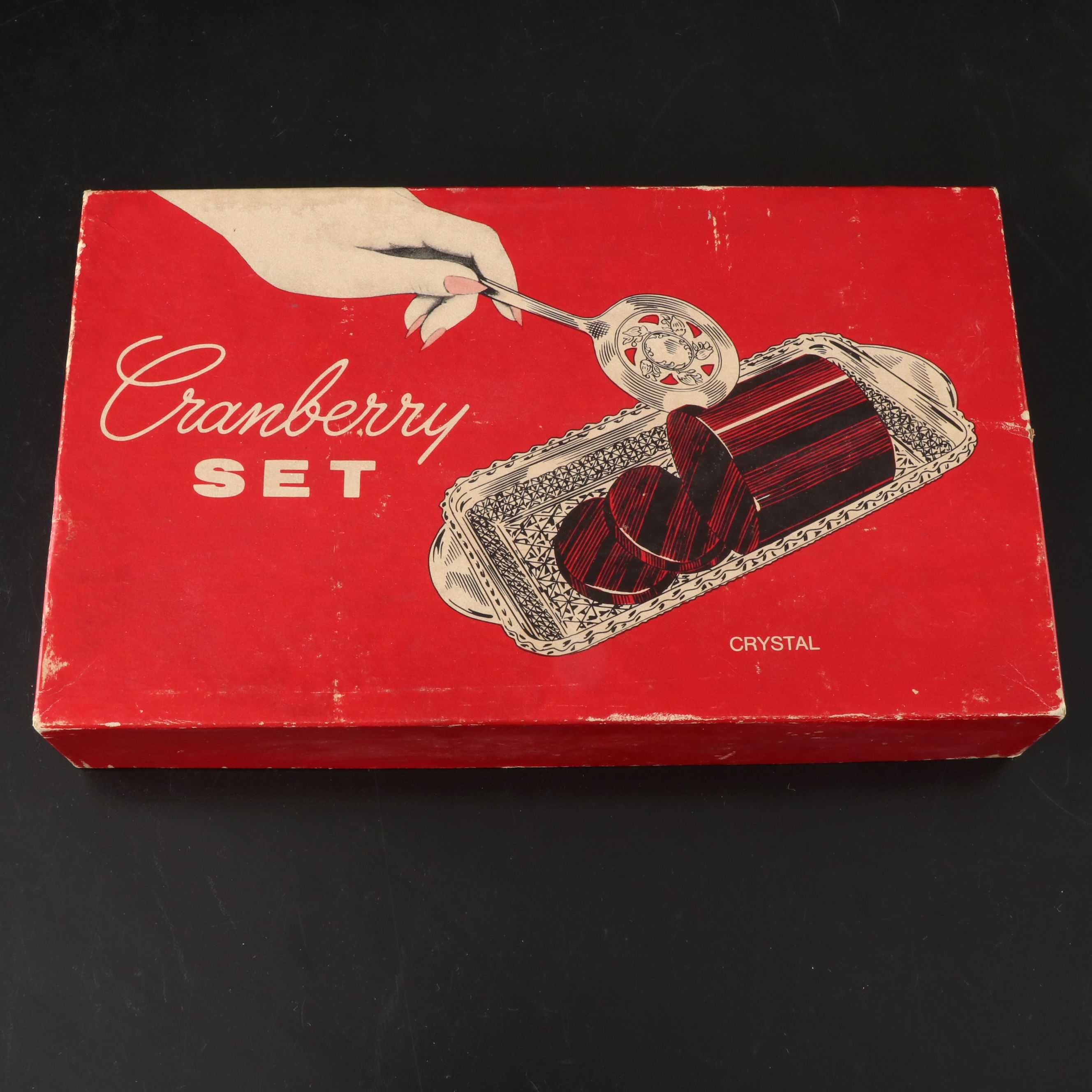 Daniel & Arter Server with Libbey Cut Crystal and Other Knife Rests and Server