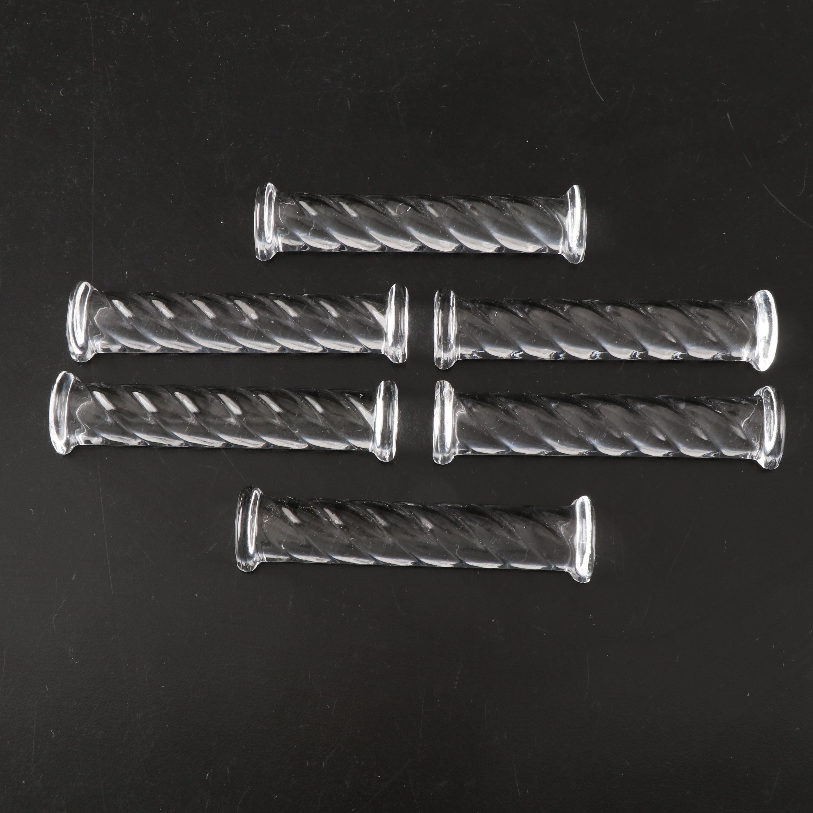 Daniel & Arter Server with Libbey Cut Crystal and Other Knife Rests and Server