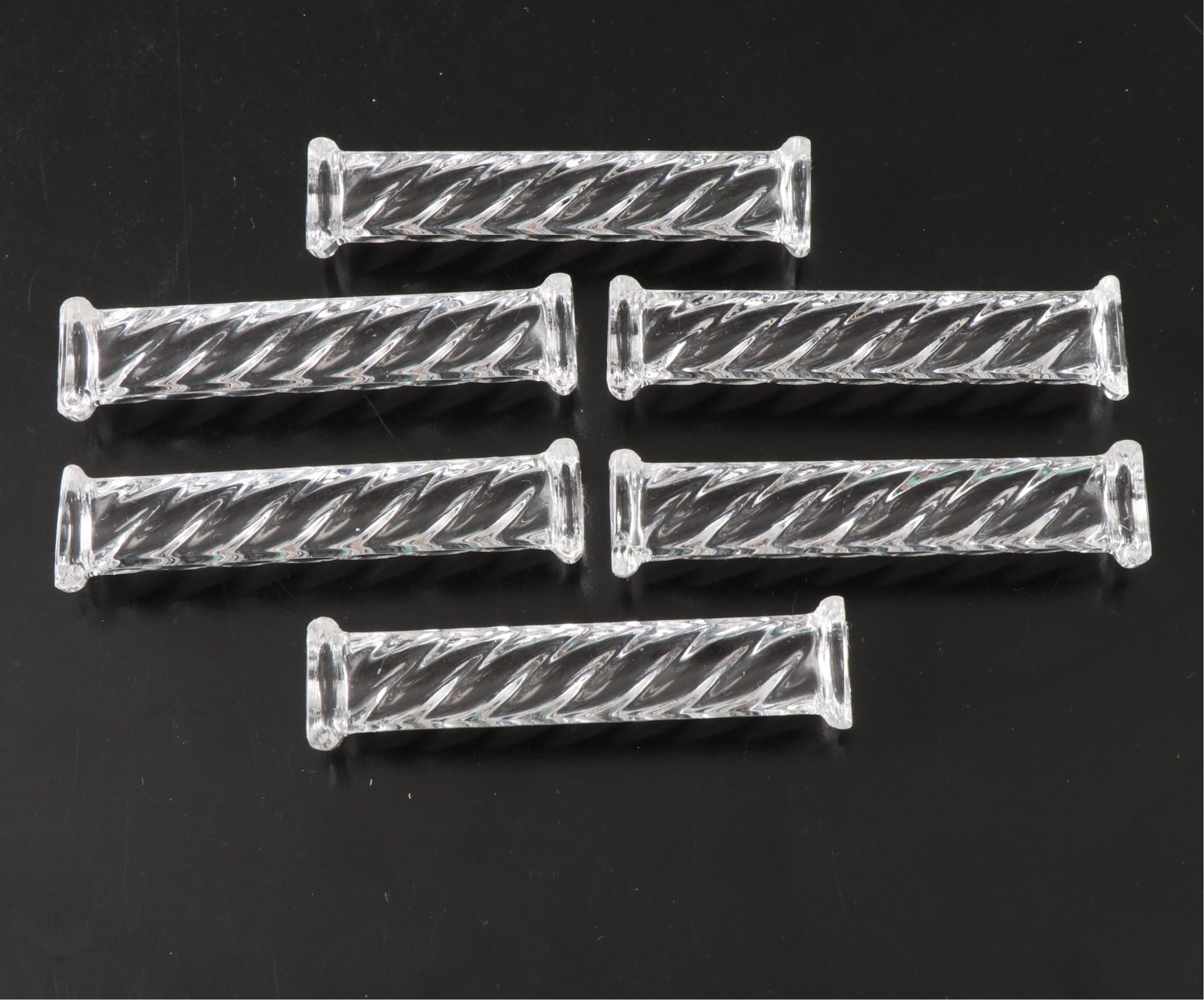 Daniel & Arter Server with Libbey Cut Crystal and Other Knife Rests and Server