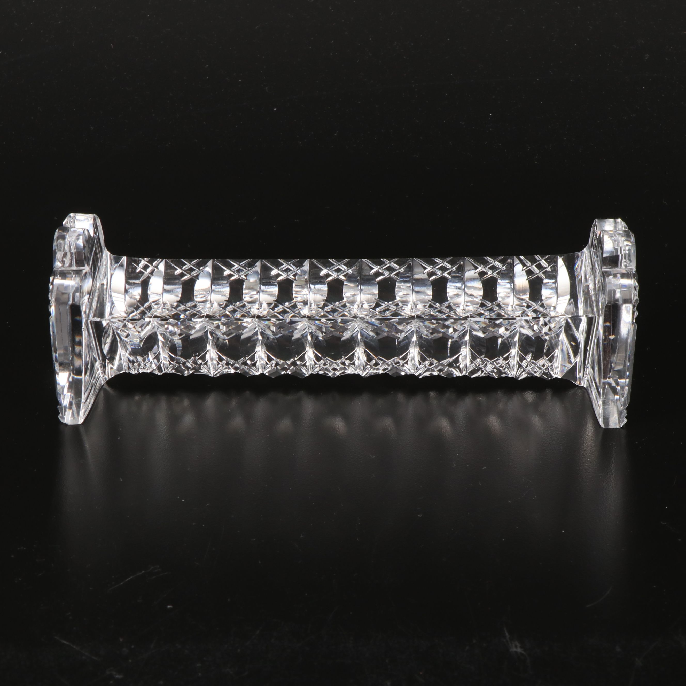 Daniel & Arter Server with Libbey Cut Crystal and Other Knife Rests and Server