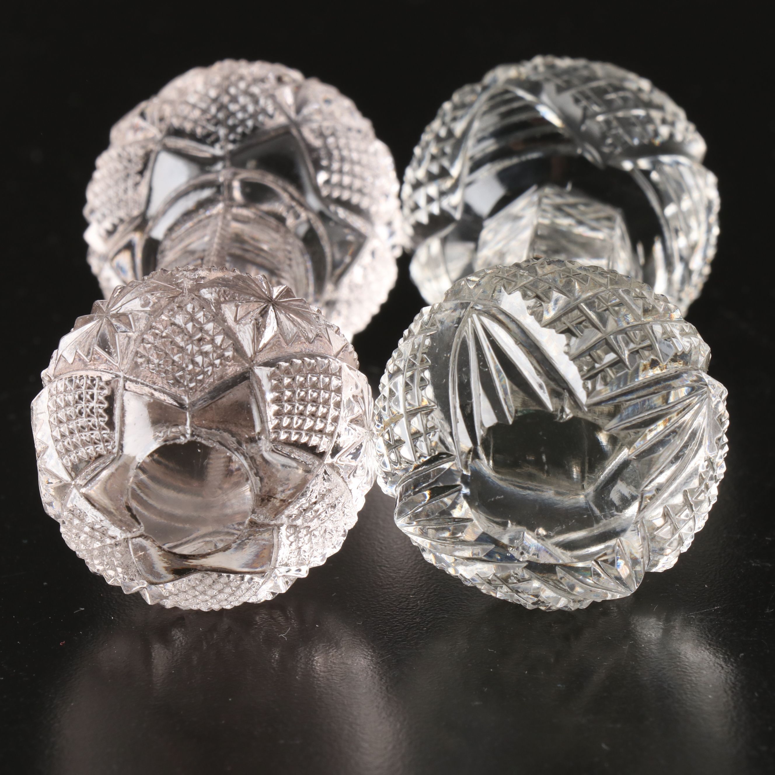 Daniel & Arter Server with Libbey Cut Crystal and Other Knife Rests and Server