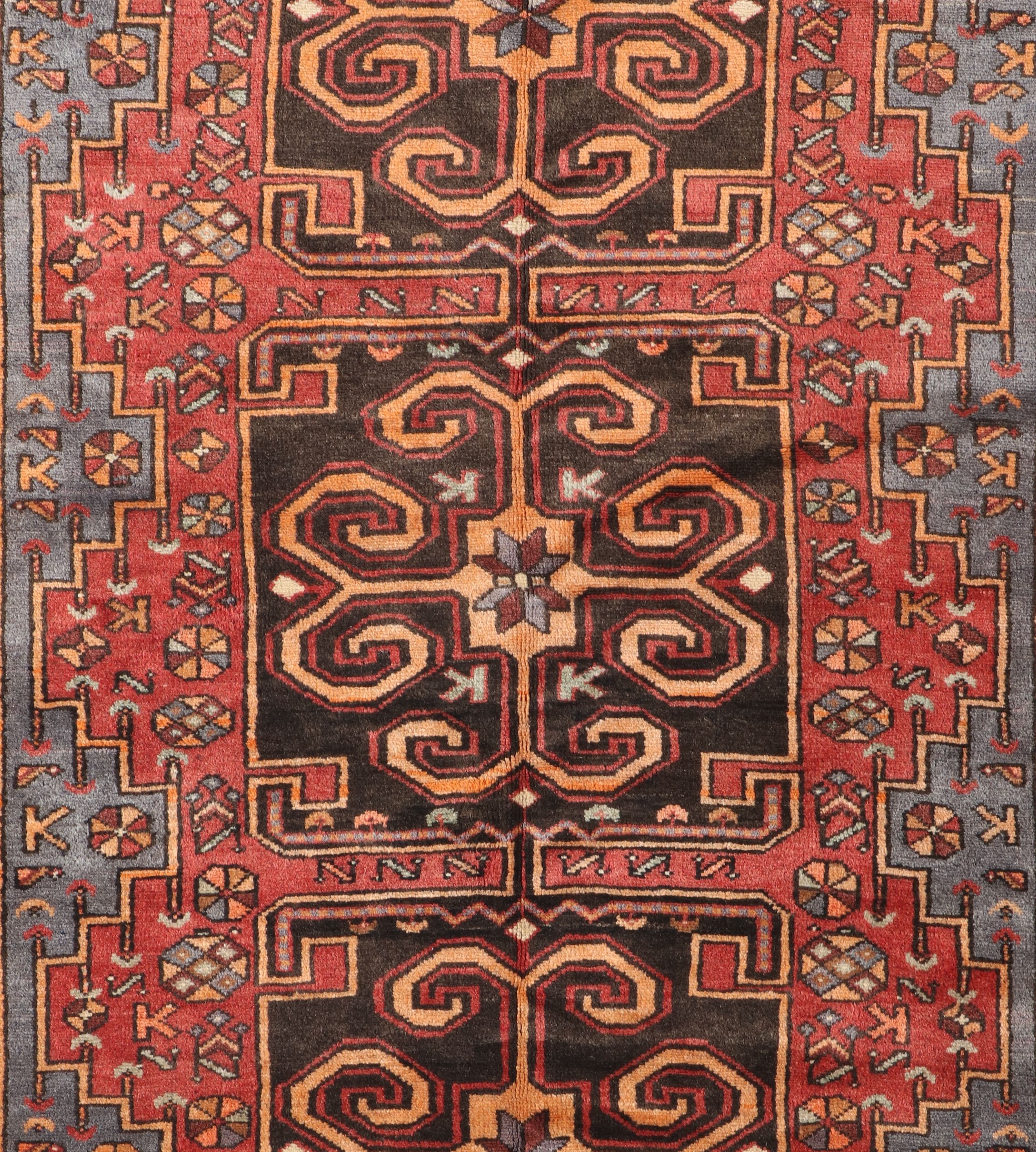 4'11 x 7'3 Hand-Knotted Persian Hamadan "Mosul" Area Rug