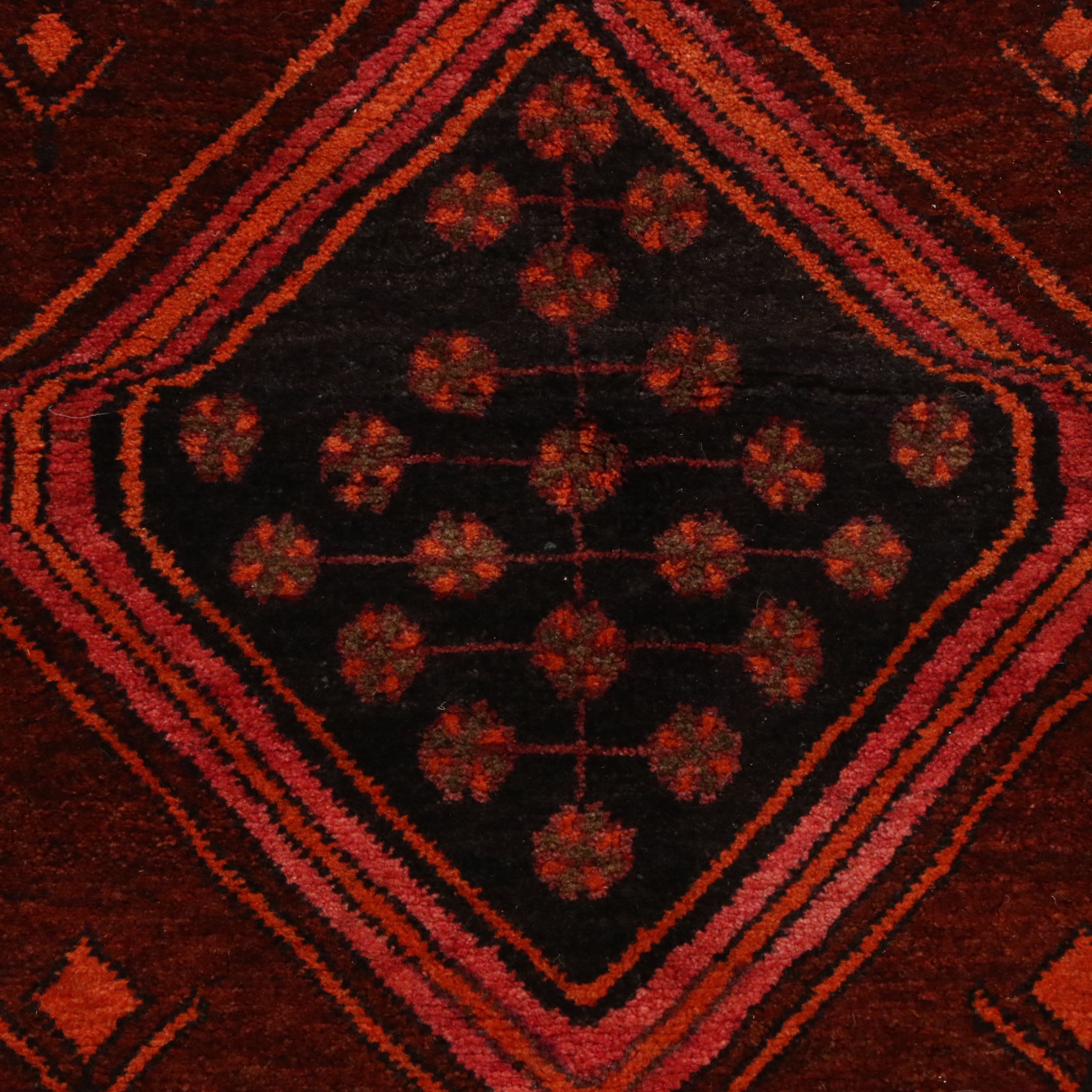 4'5 x 7'3 Hand-Knotted Persian Kurdish Area Rug