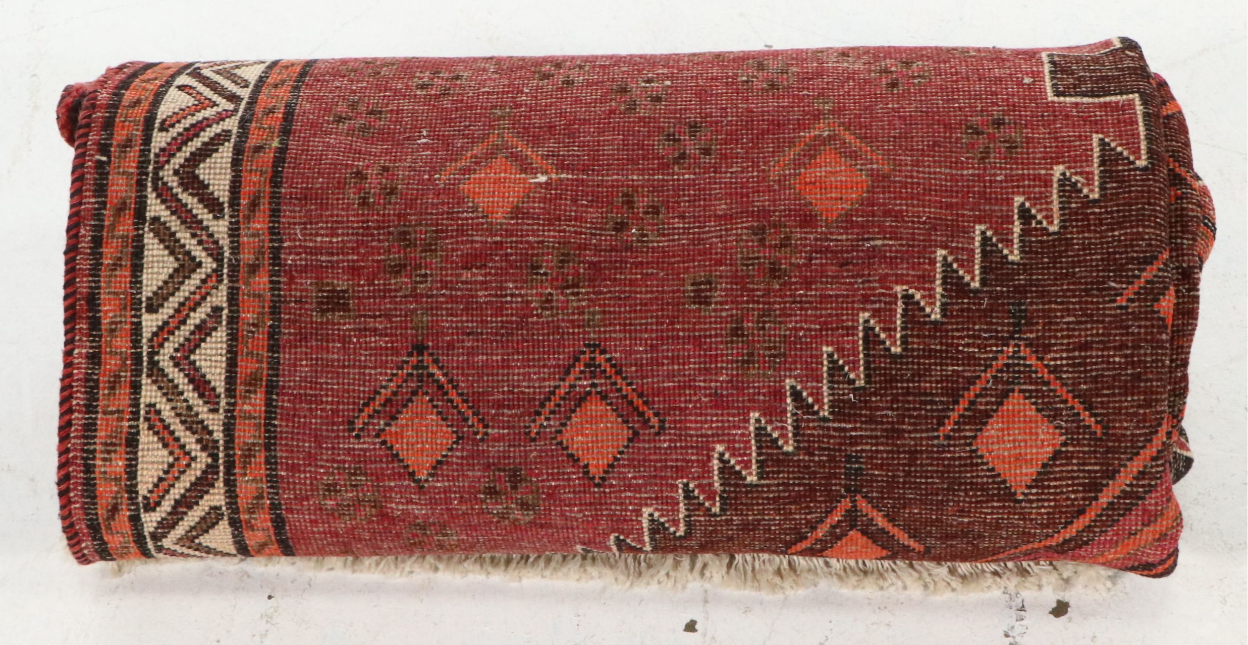 4'5 x 7'3 Hand-Knotted Persian Kurdish Area Rug