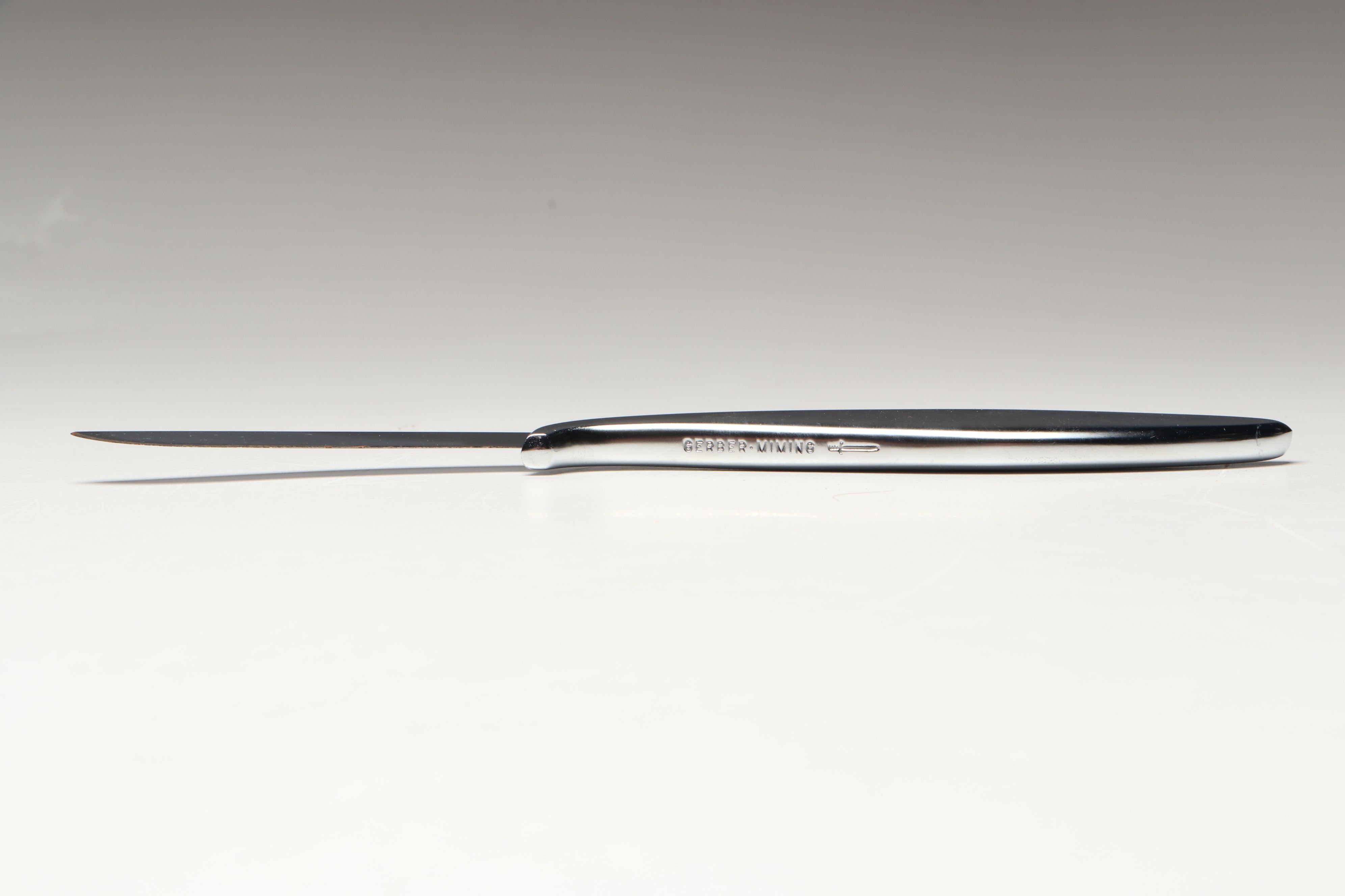 Gerber "Miming" Stainless Steel Dinner Knives with Walnut Case, 1960s