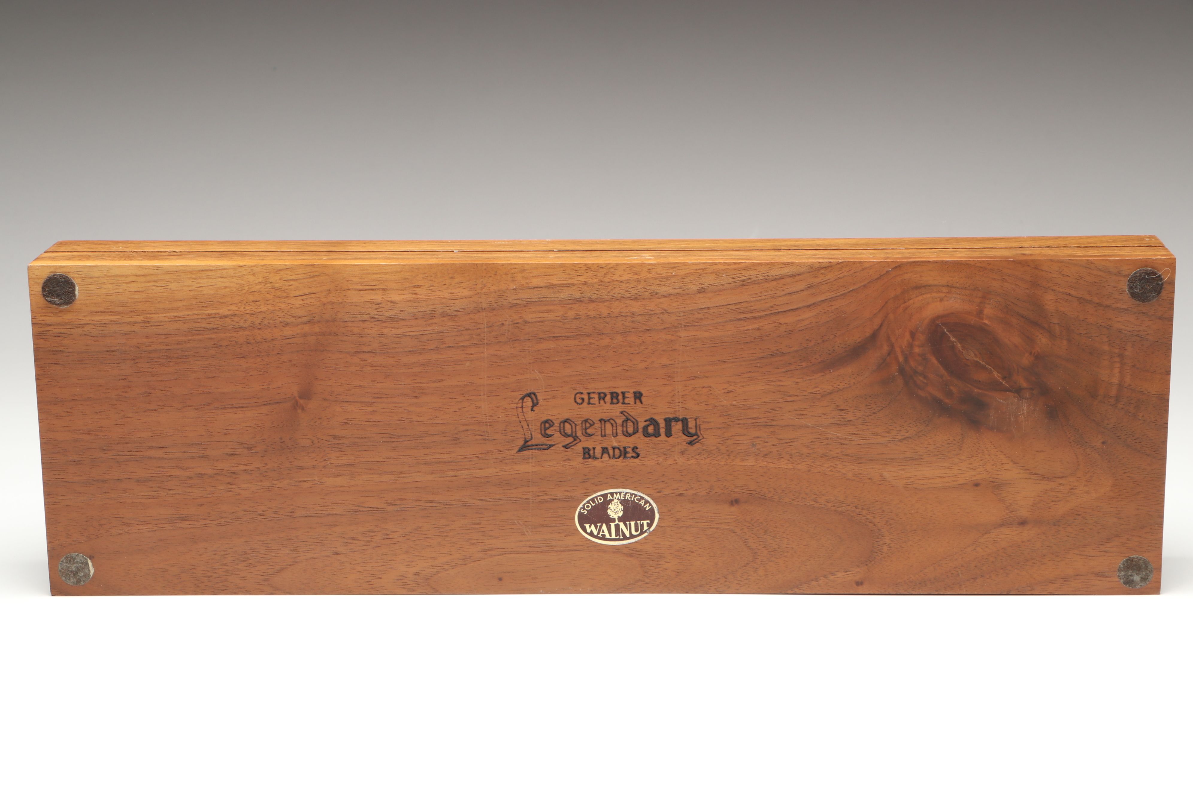 Gerber "Miming" Stainless Steel Dinner Knives with Walnut Case, 1960s