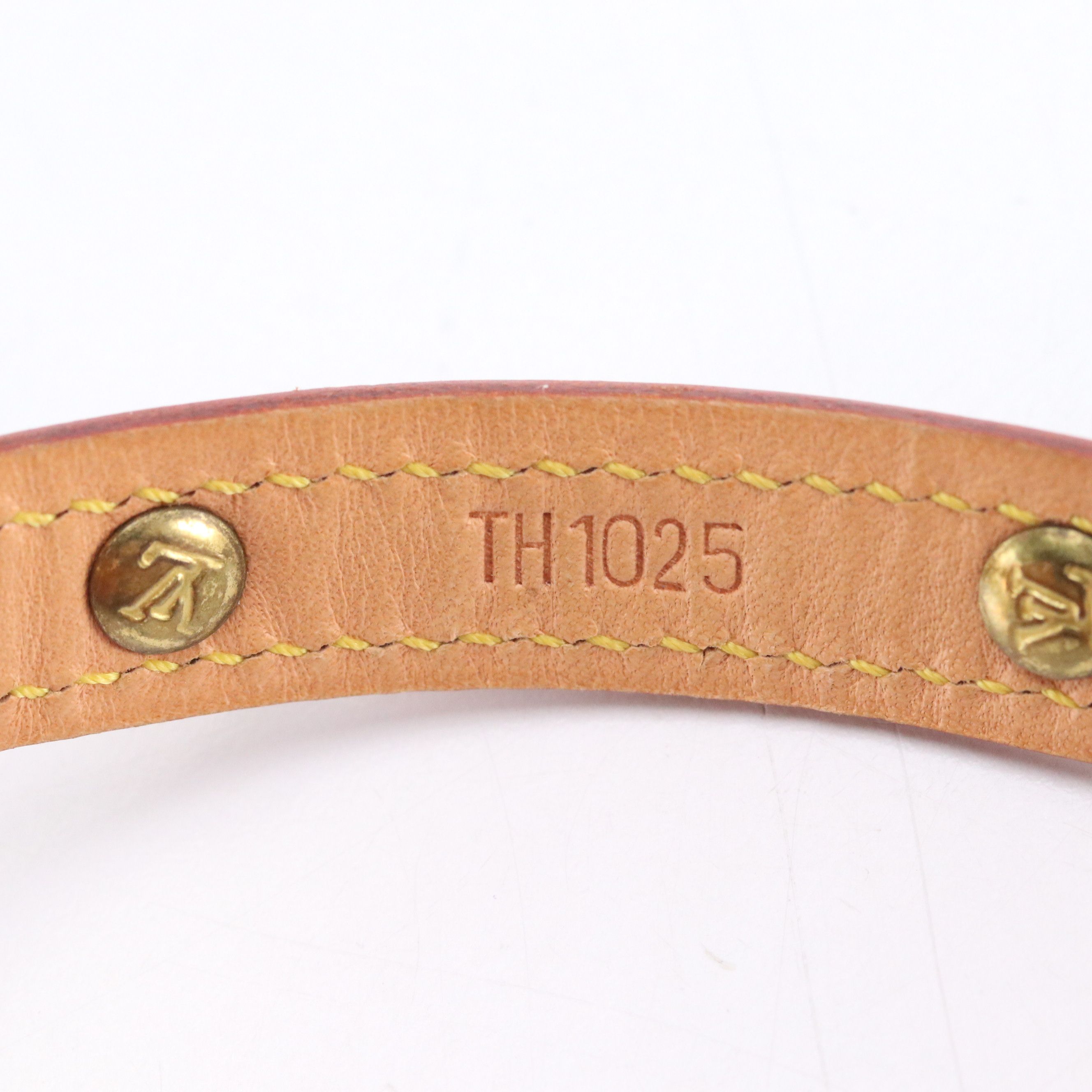 Louis Vuitton Small Dog Collar in Monogram Canvas and Leather with Box