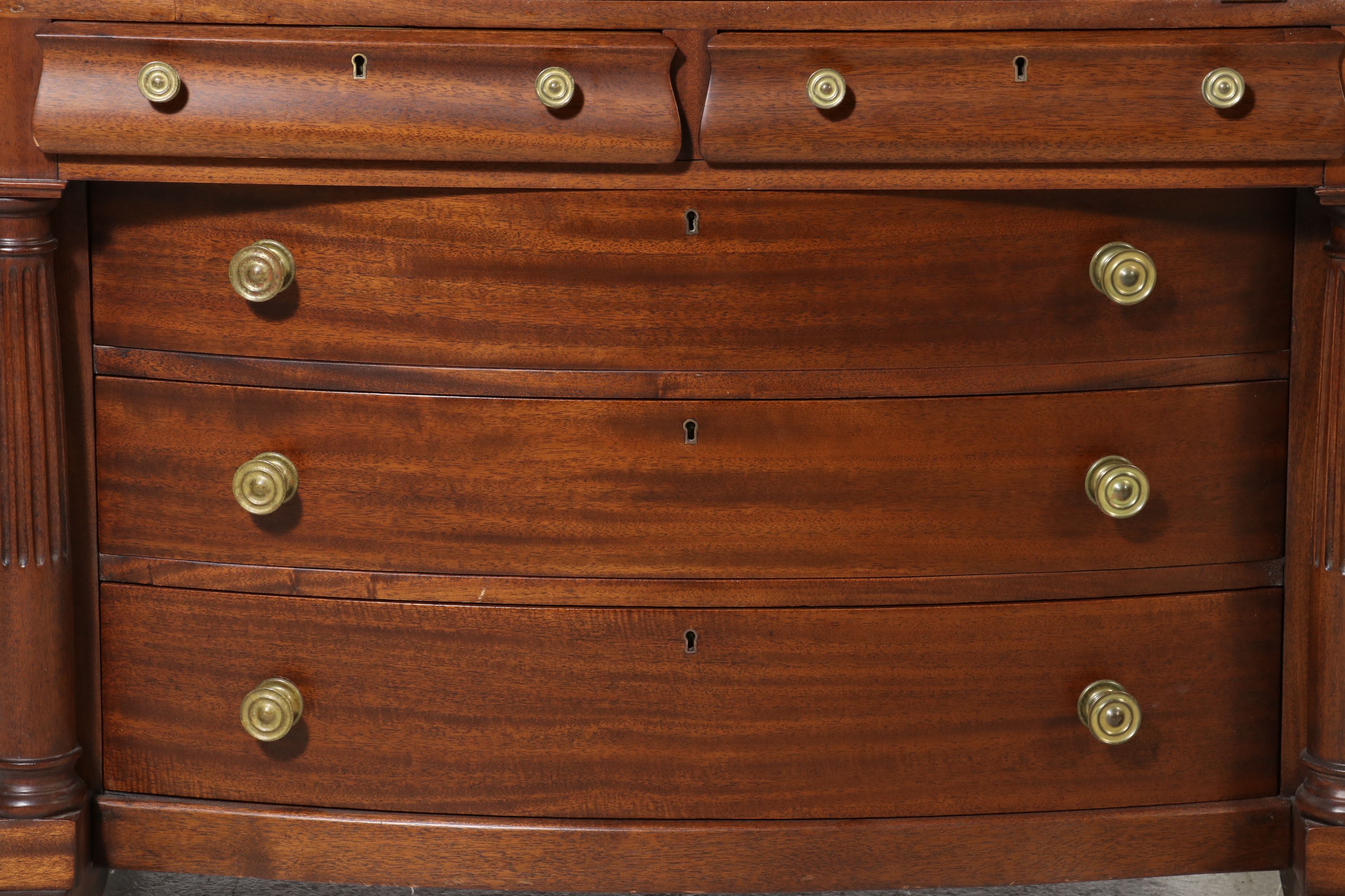 American Empire Style Mahogany Slant-Front Desk, Late 19th/ Early 20th Century