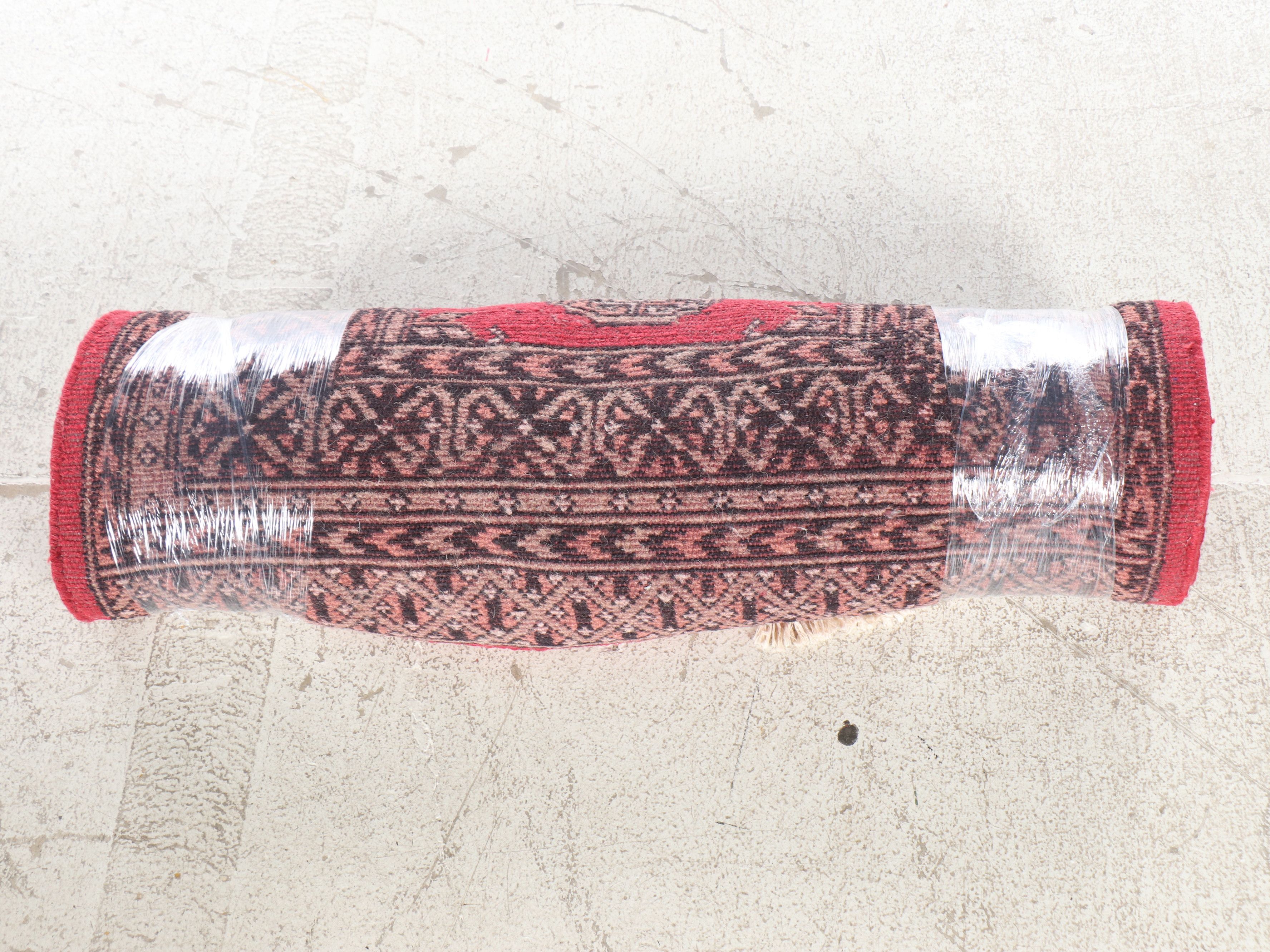 2'6 x 10'2 Hand-Knotted Pakistani Bokhara Carpet Runner