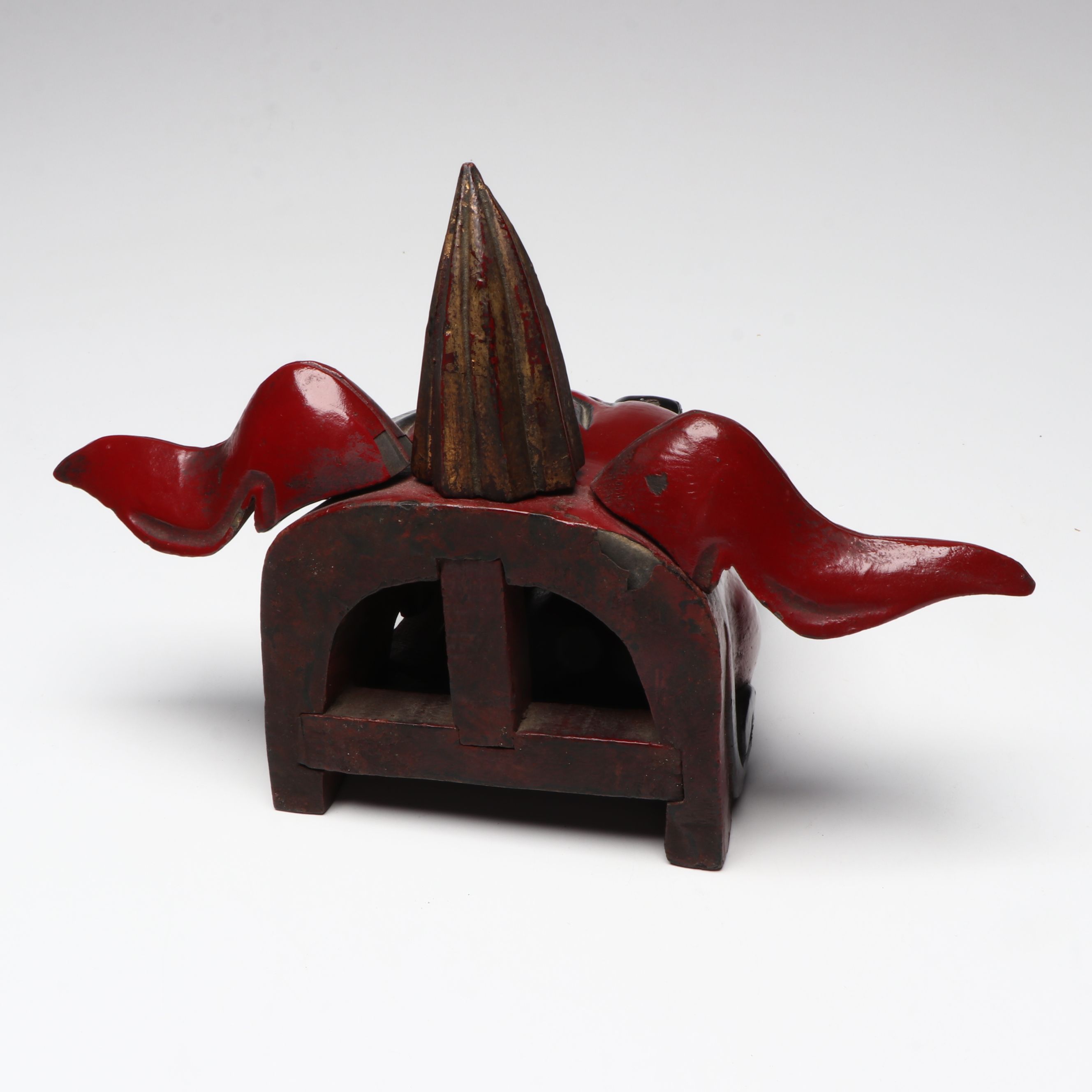 Japanese Lacquerware Wood Shishi Mask