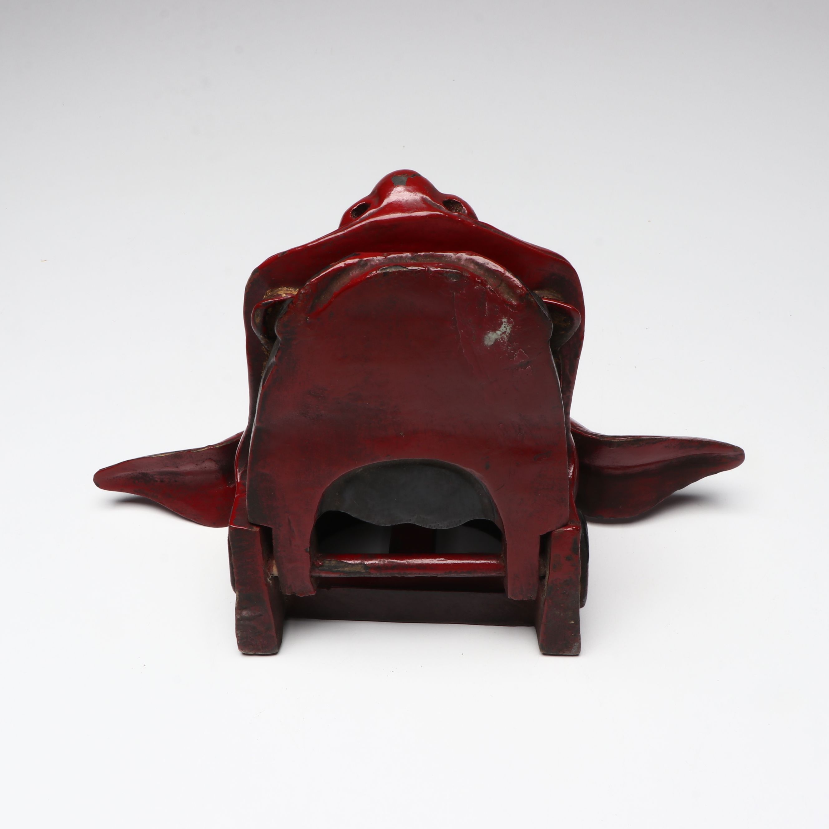 Japanese Lacquerware Wood Shishi Mask