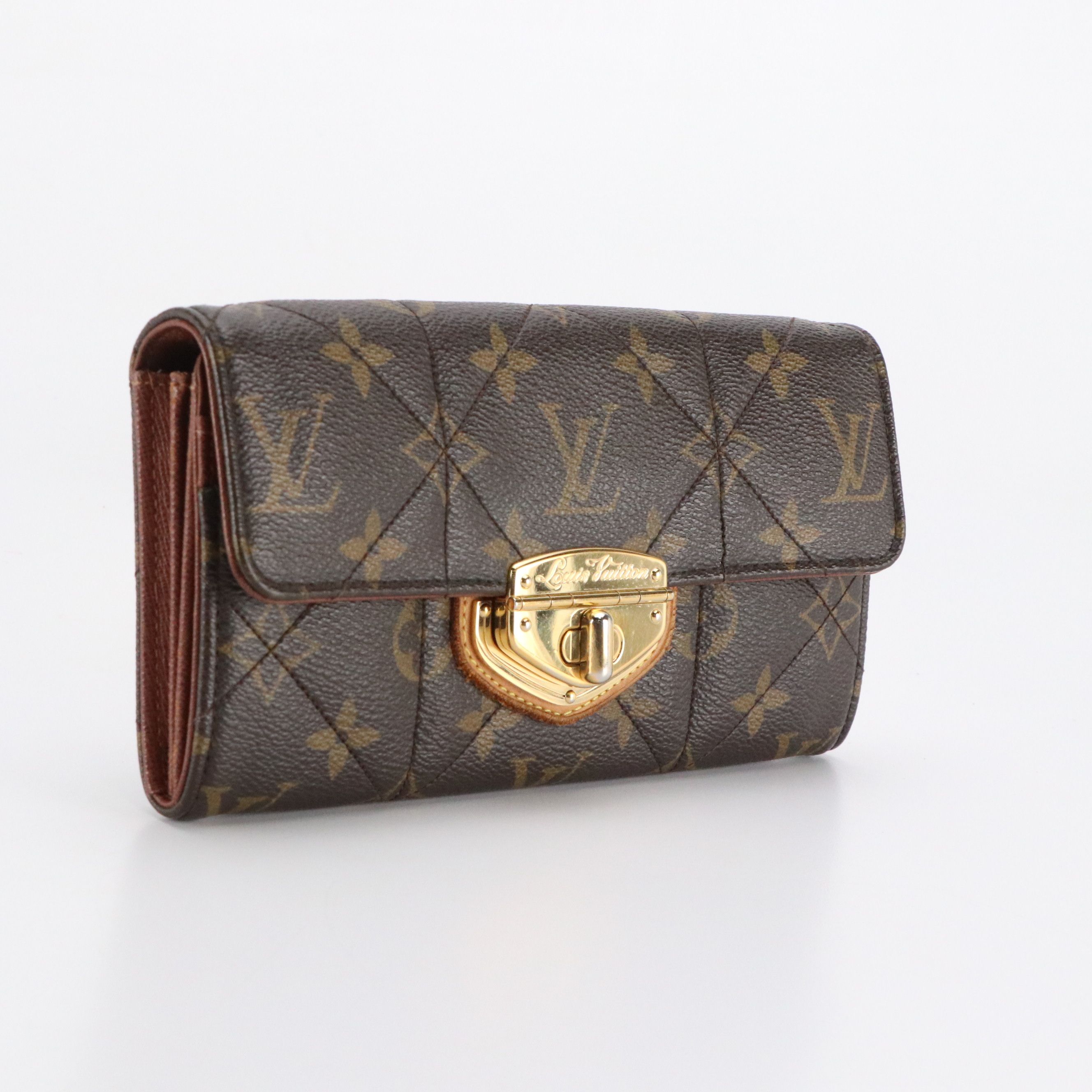 Louis Vuitton Sarah Wallet in Monogram Étoile Quilted Canvas, With Box