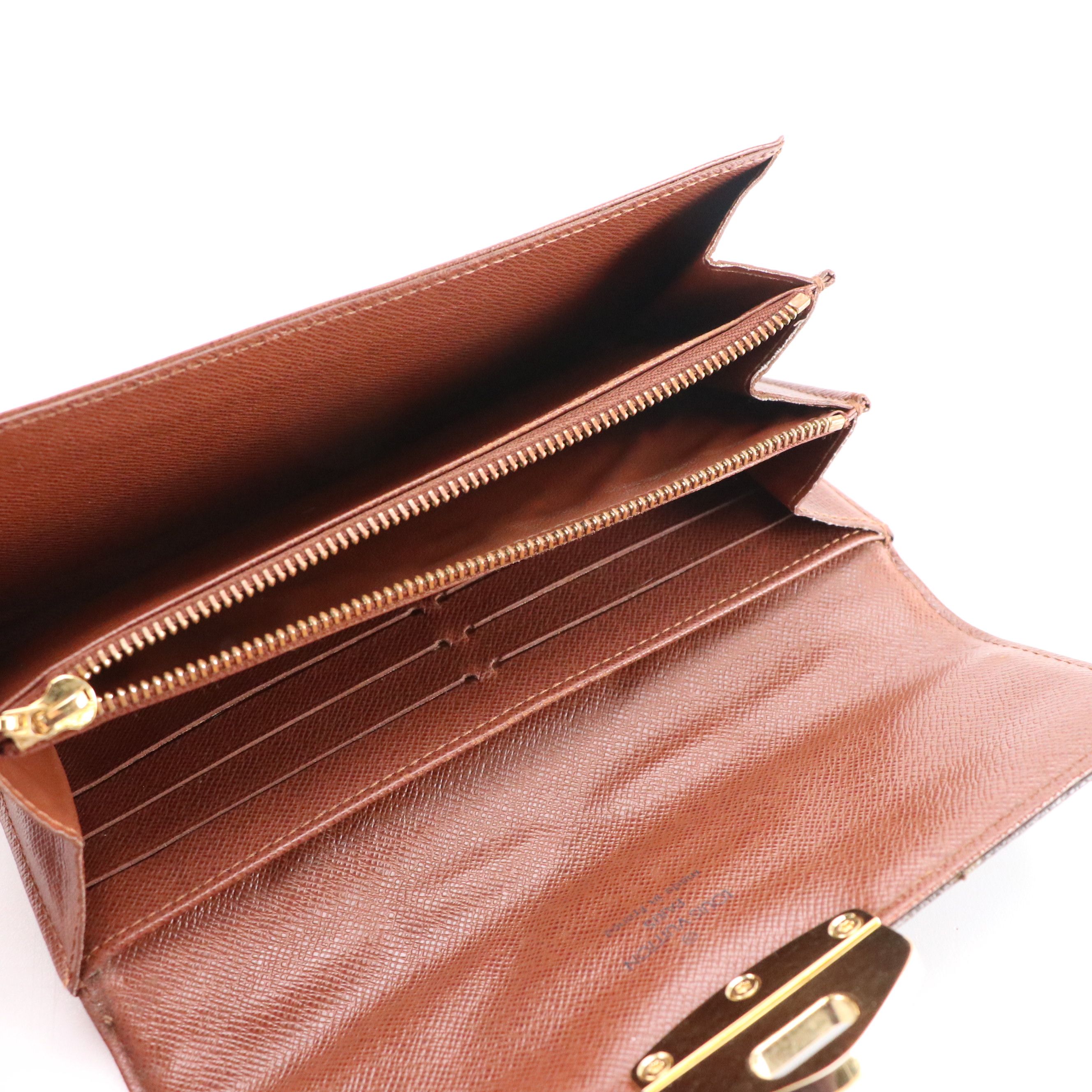 Louis Vuitton Sarah Wallet in Monogram Étoile Quilted Canvas, With Box