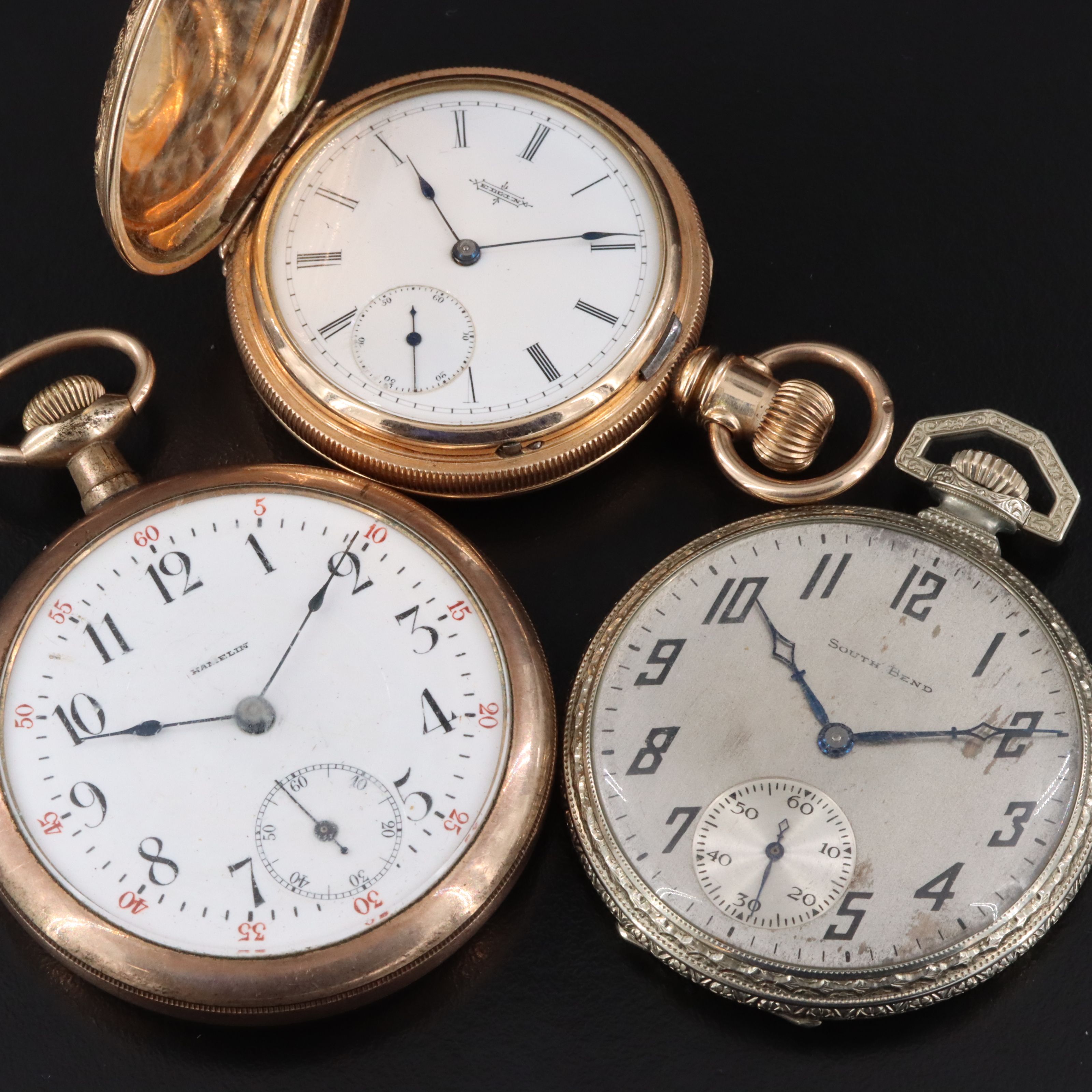 Selection of Vintage and Antique Gold-Filled Pocket Watches