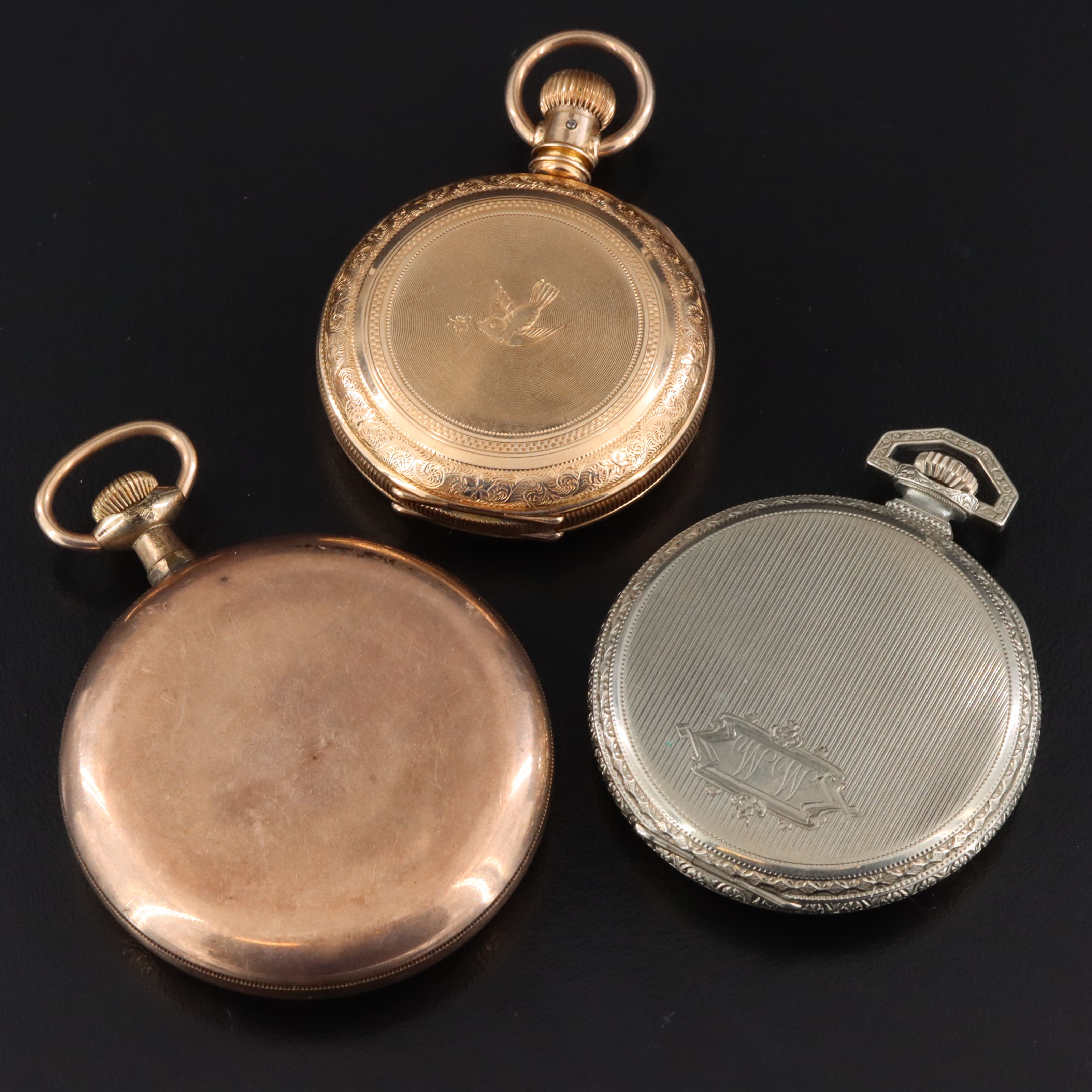 Selection of Vintage and Antique Gold-Filled Pocket Watches