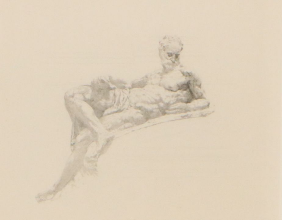 Claude Ferdinand Gaillard Engraving on Chine-Collé "Le Crépuscule"