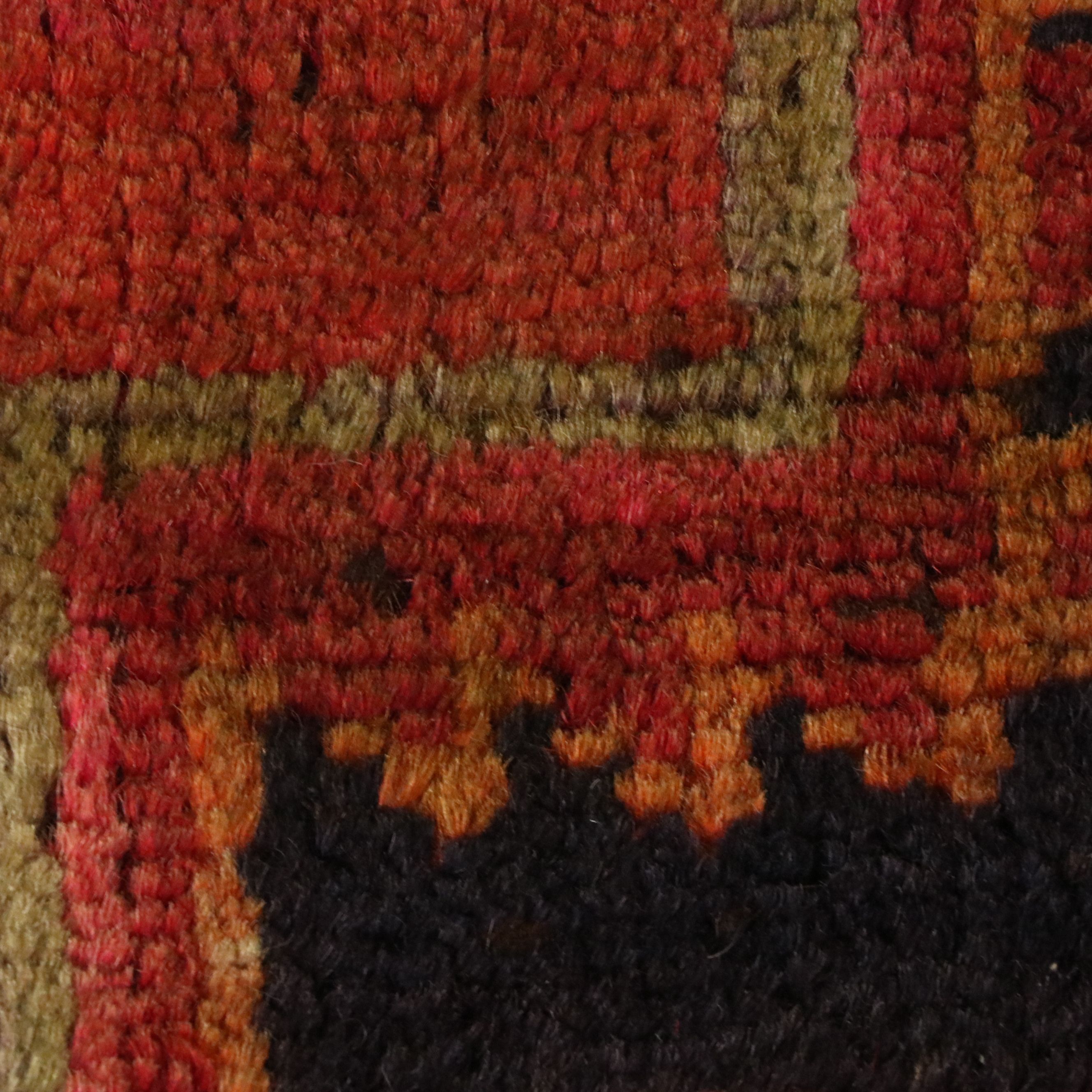 3'7 x 11'6 Hand-Knotted Persian Kurdish Long Rug