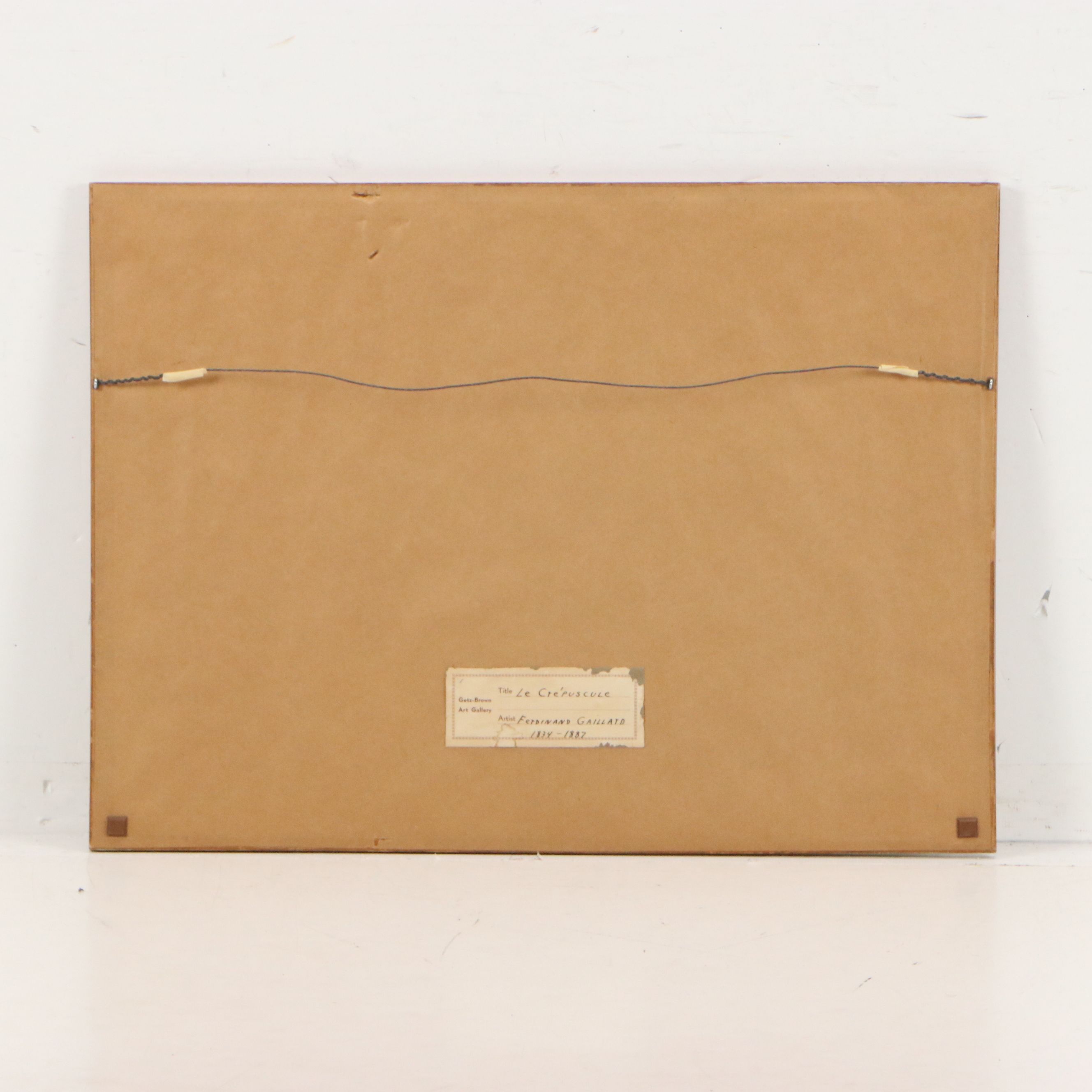 Claude Ferdinand Gaillard Engraving on Chine-Collé "Le Crépuscule"