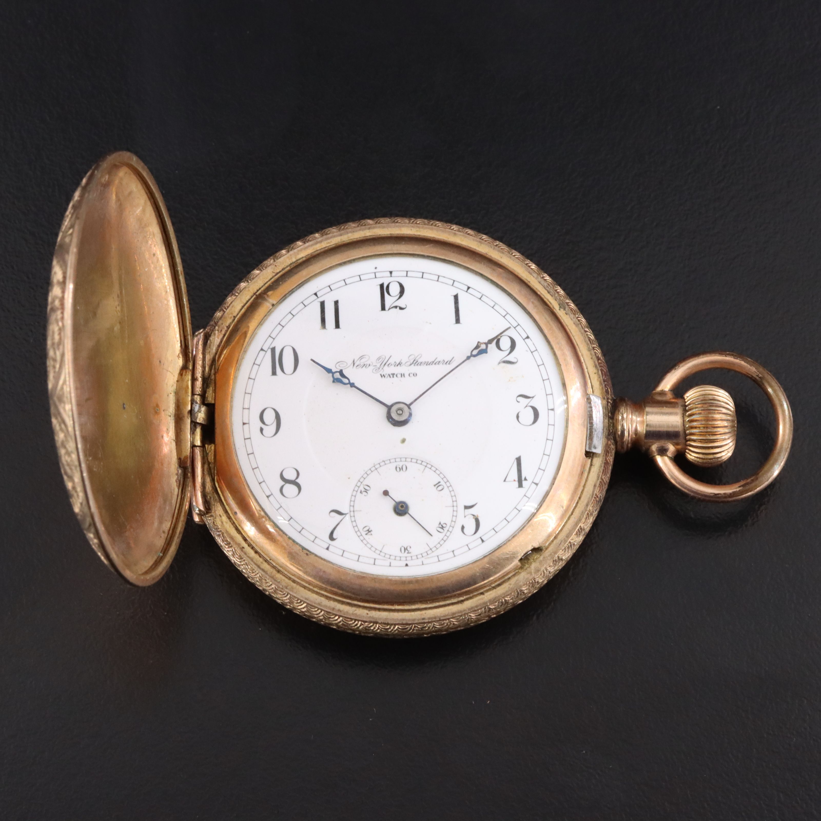 1894 New York Standard Gold Filled Hunting Case Pocket Watch