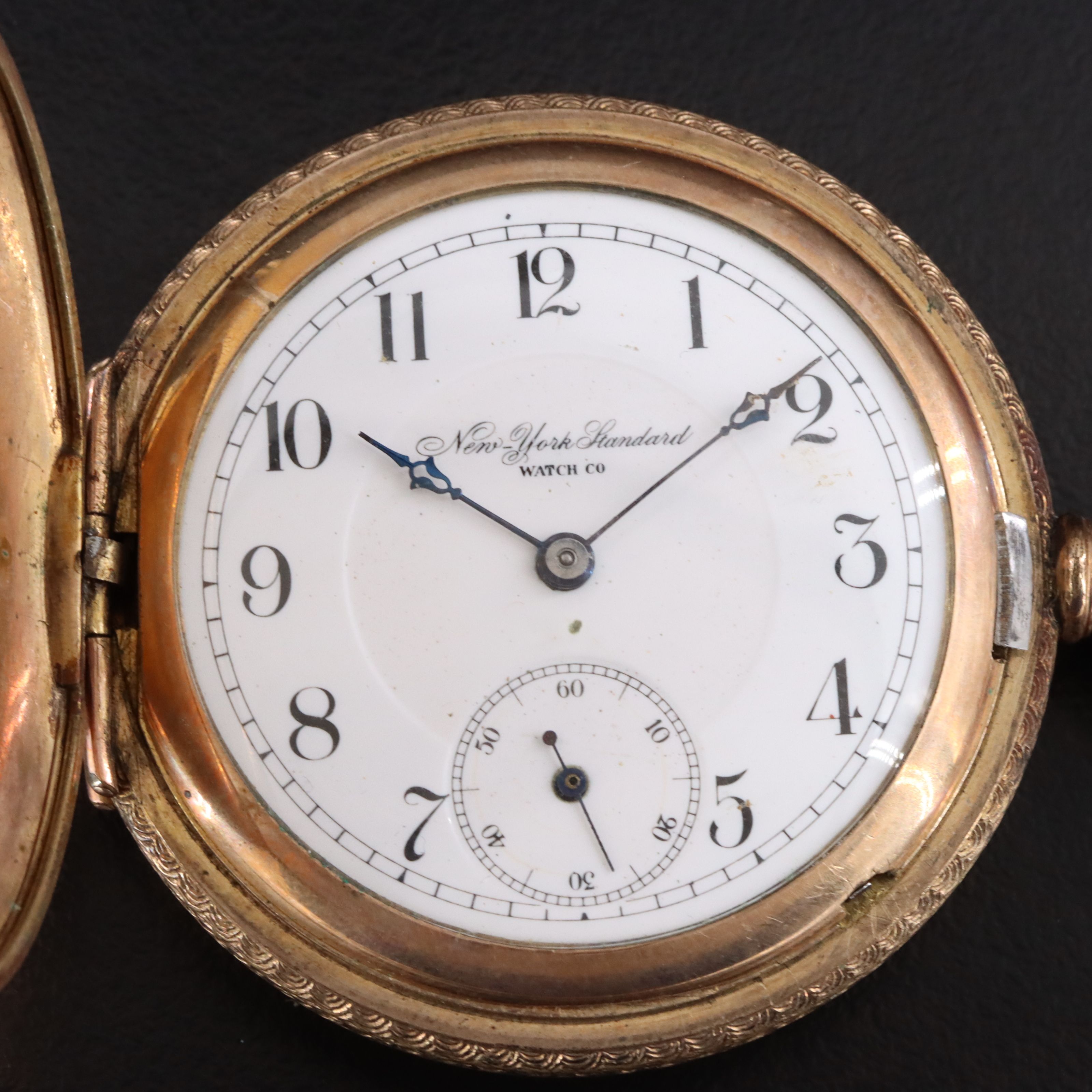 1894 New York Standard Gold Filled Hunting Case Pocket Watch