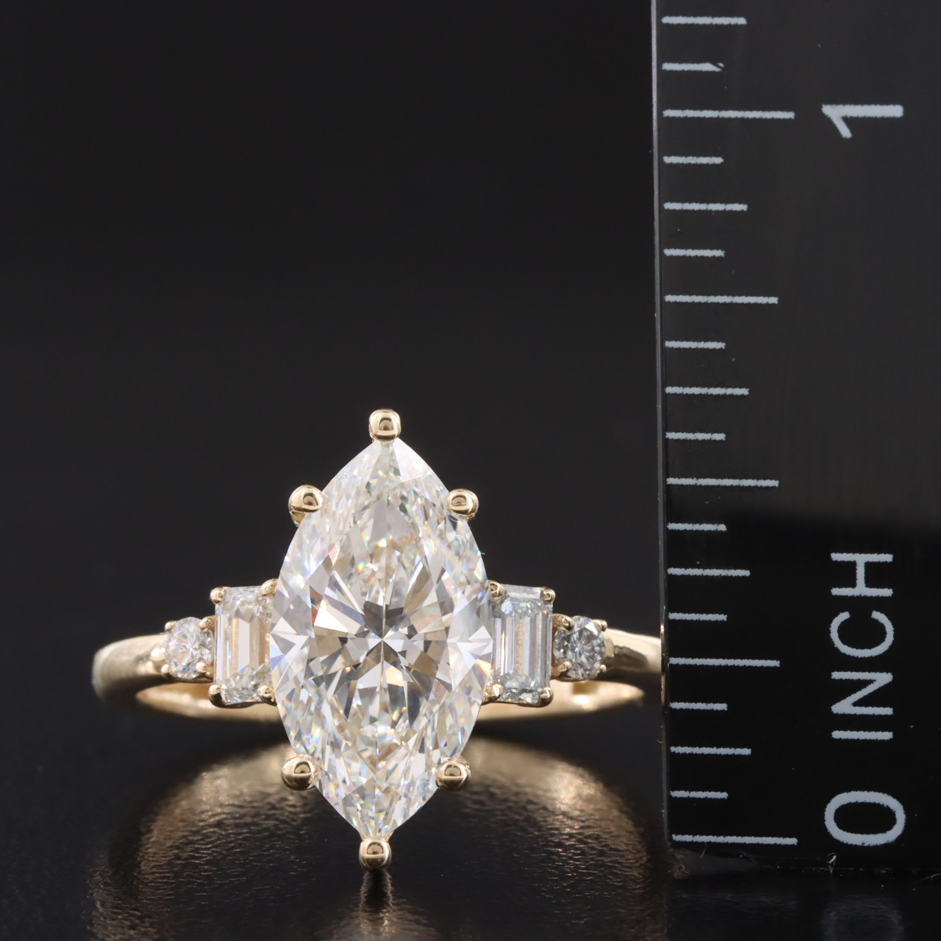 14K 3.56 CTW Lab Grown Diamond Ring with IGI Report