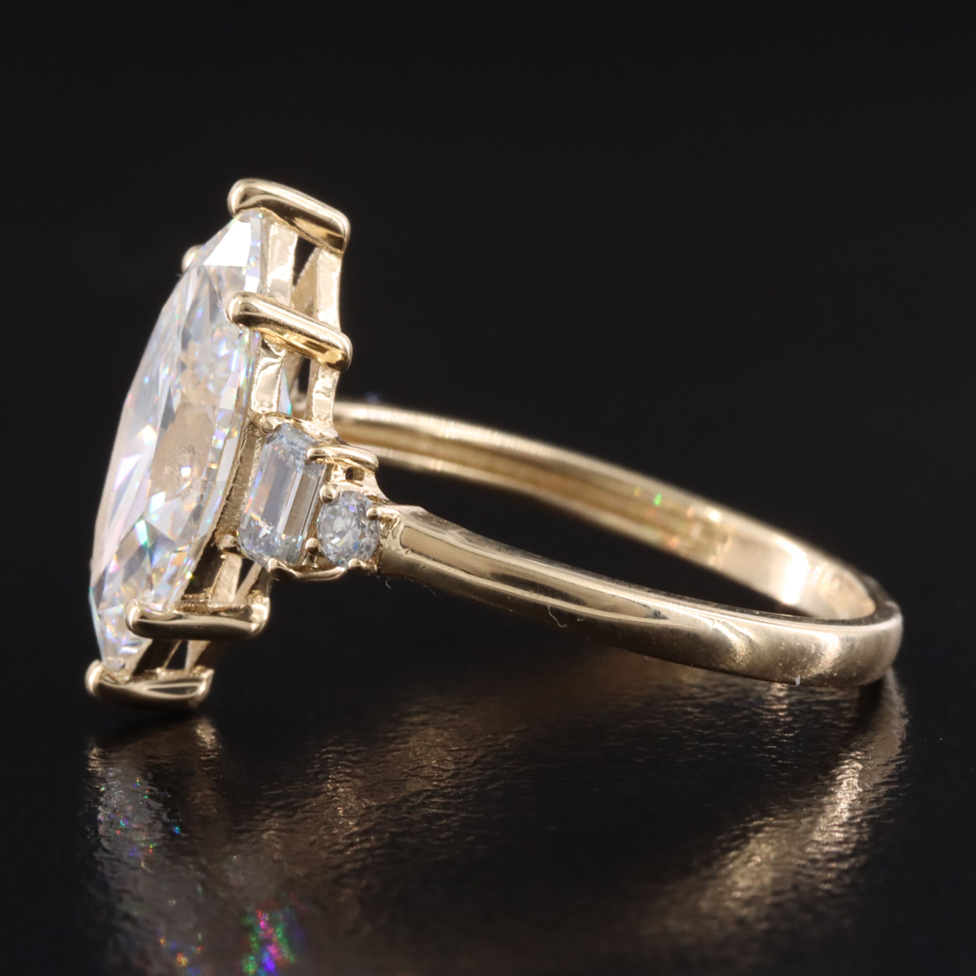 14K 3.56 CTW Lab Grown Diamond Ring with IGI Report