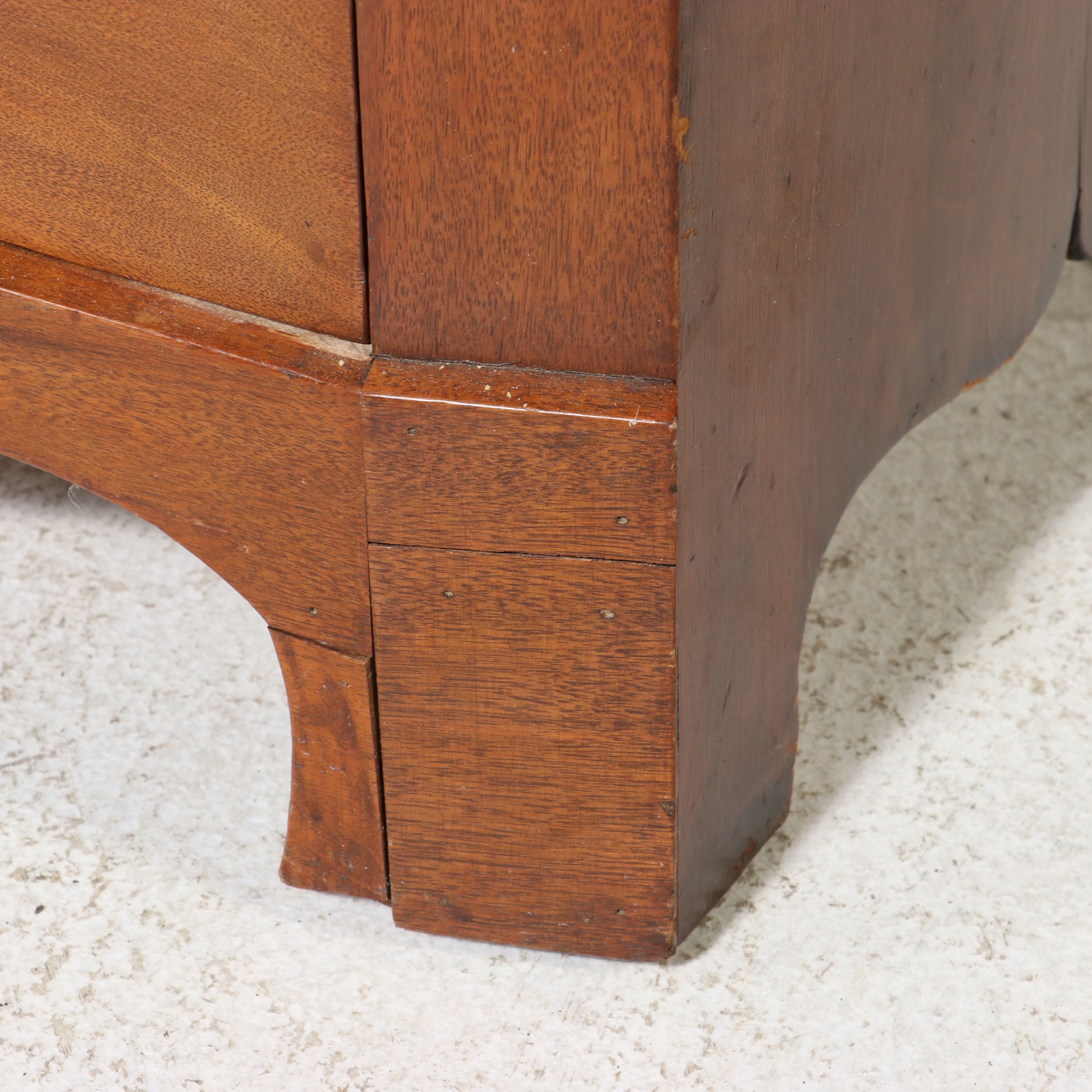 American Empire Mahogany and Cherry Chest of Drawers, Circa 1840