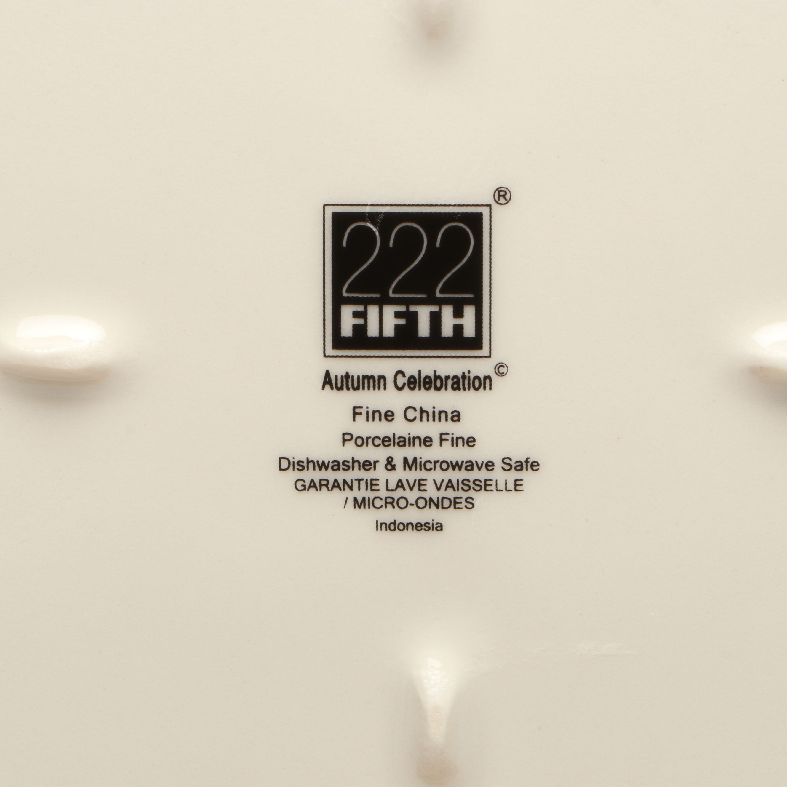 Decorative Pumpkins with Autumnal Transferware Plates