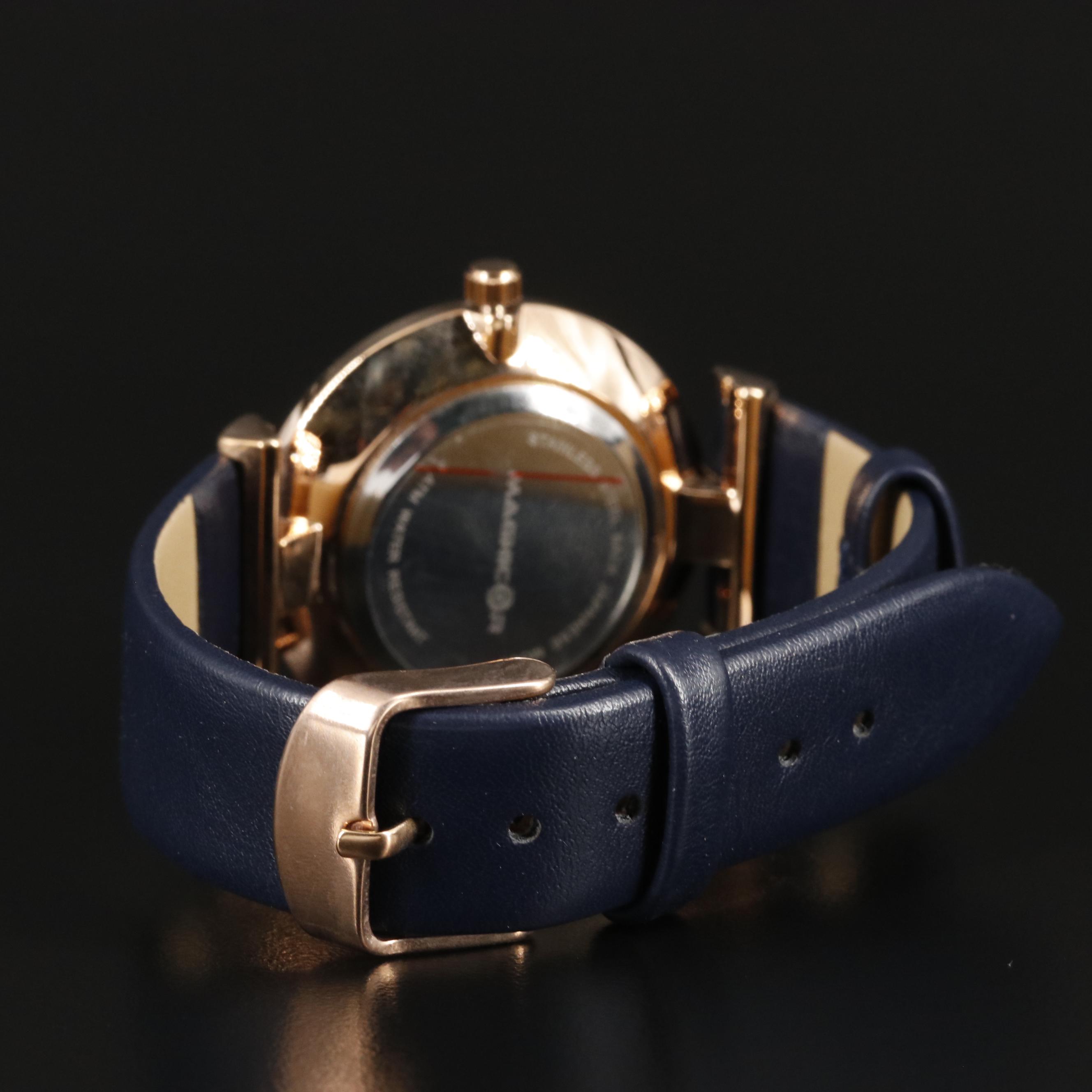 Magnicor Watch with Blue Argyle Dial and Strap