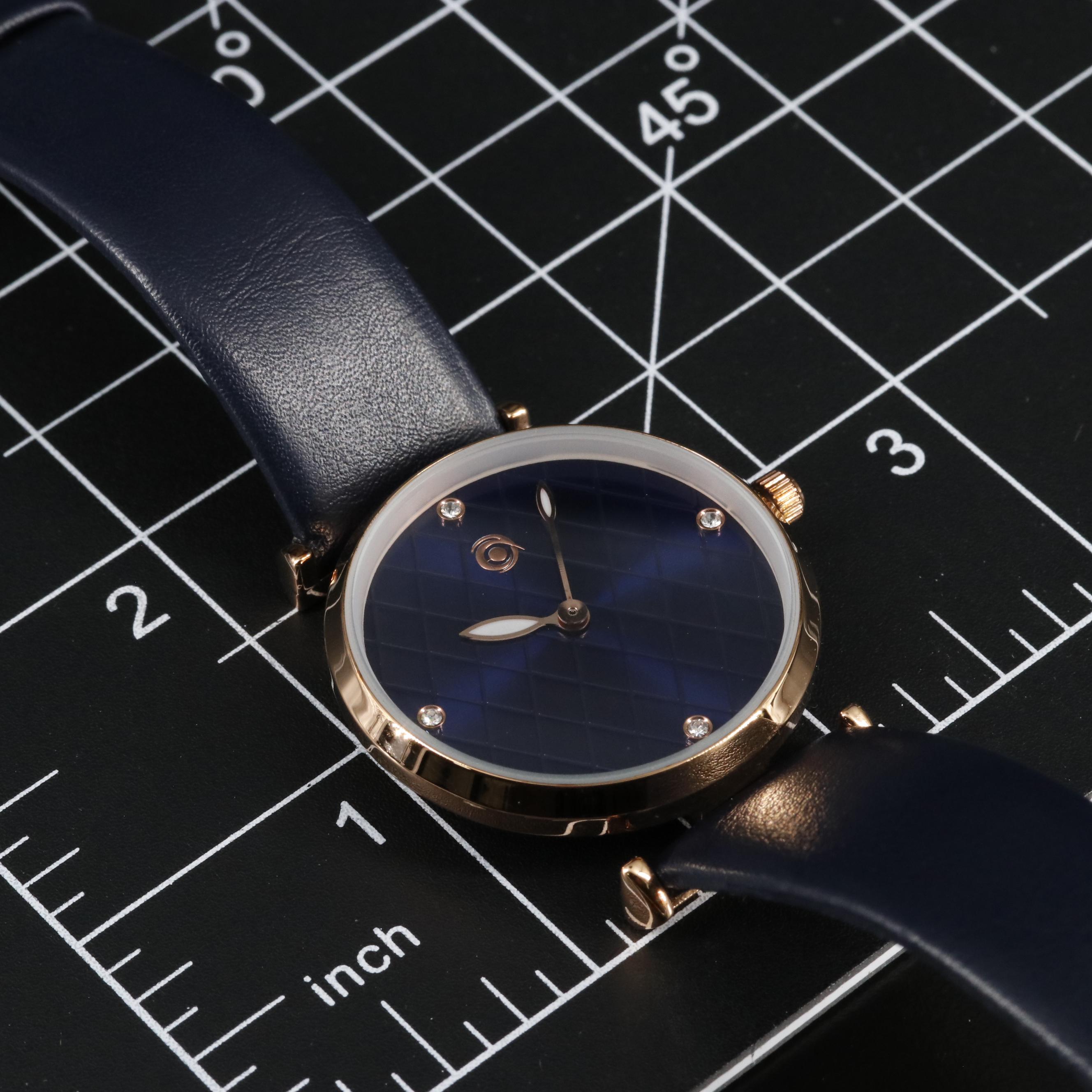 Magnicor Watch with Blue Argyle Dial and Strap
