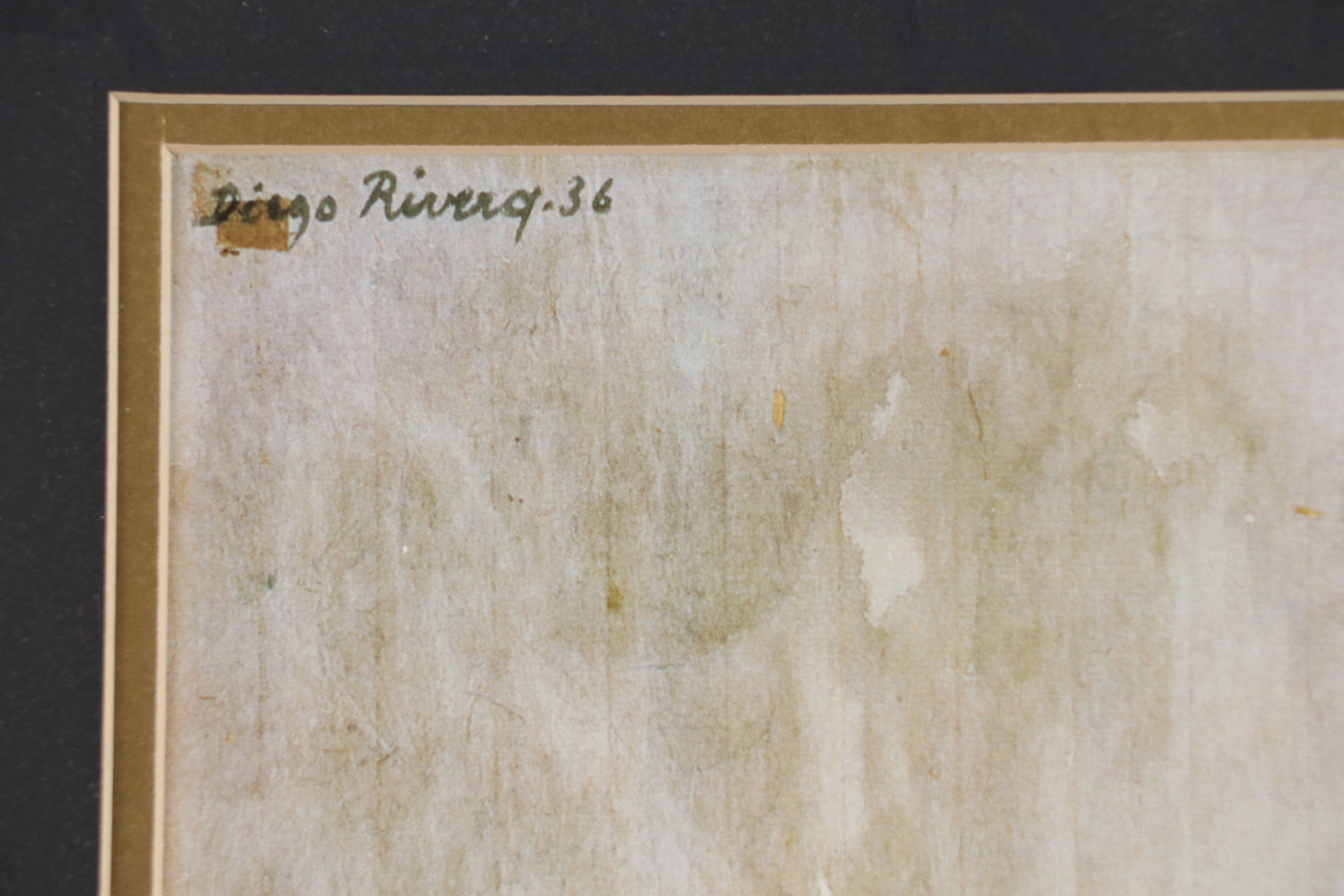 After Diego Rivera Offset Lithograph "Weaver," Late 20th Century