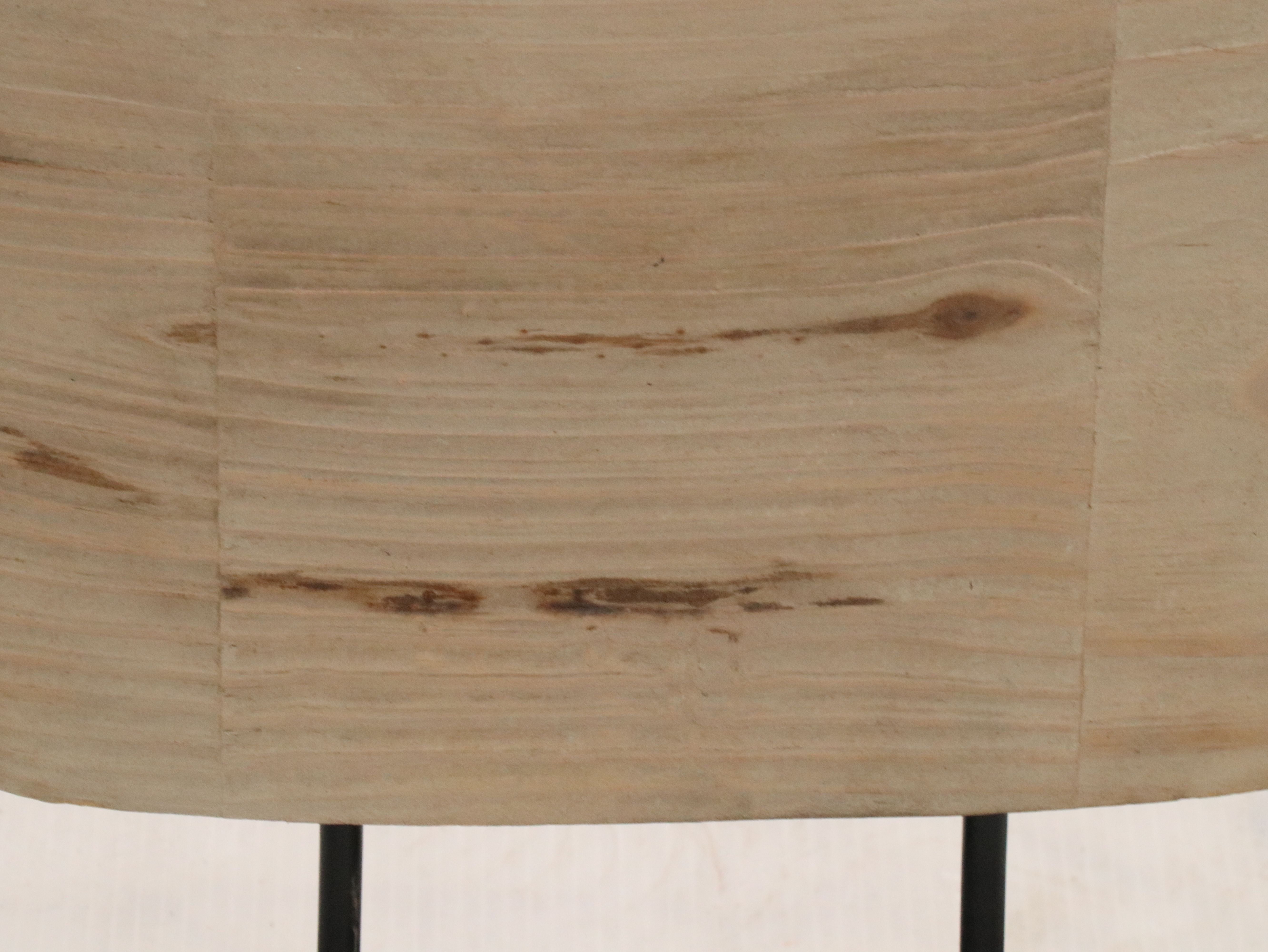 Hand-Carved and Painted Wood Angel Wing Statue Fragment