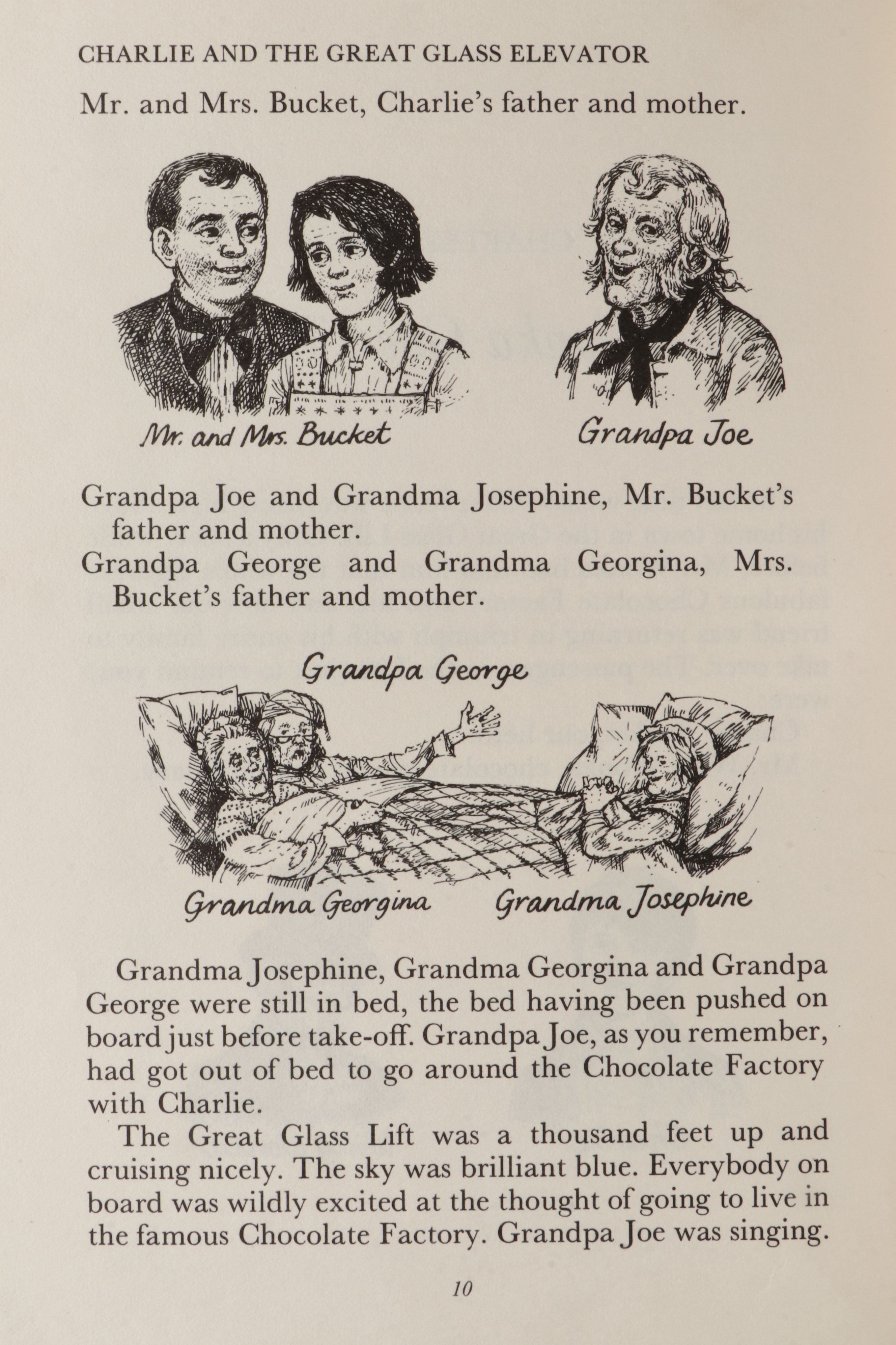 Second UK Impression "Charlie and the Great Glass Elevator" by Roald Dahl, 1973