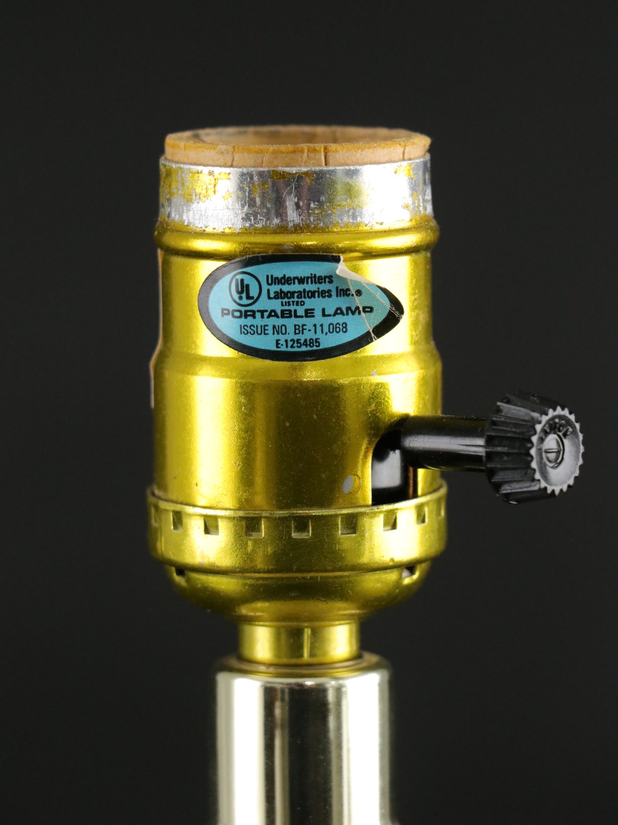 Pressed Glass Urn Table Lamp, Late 20th Century